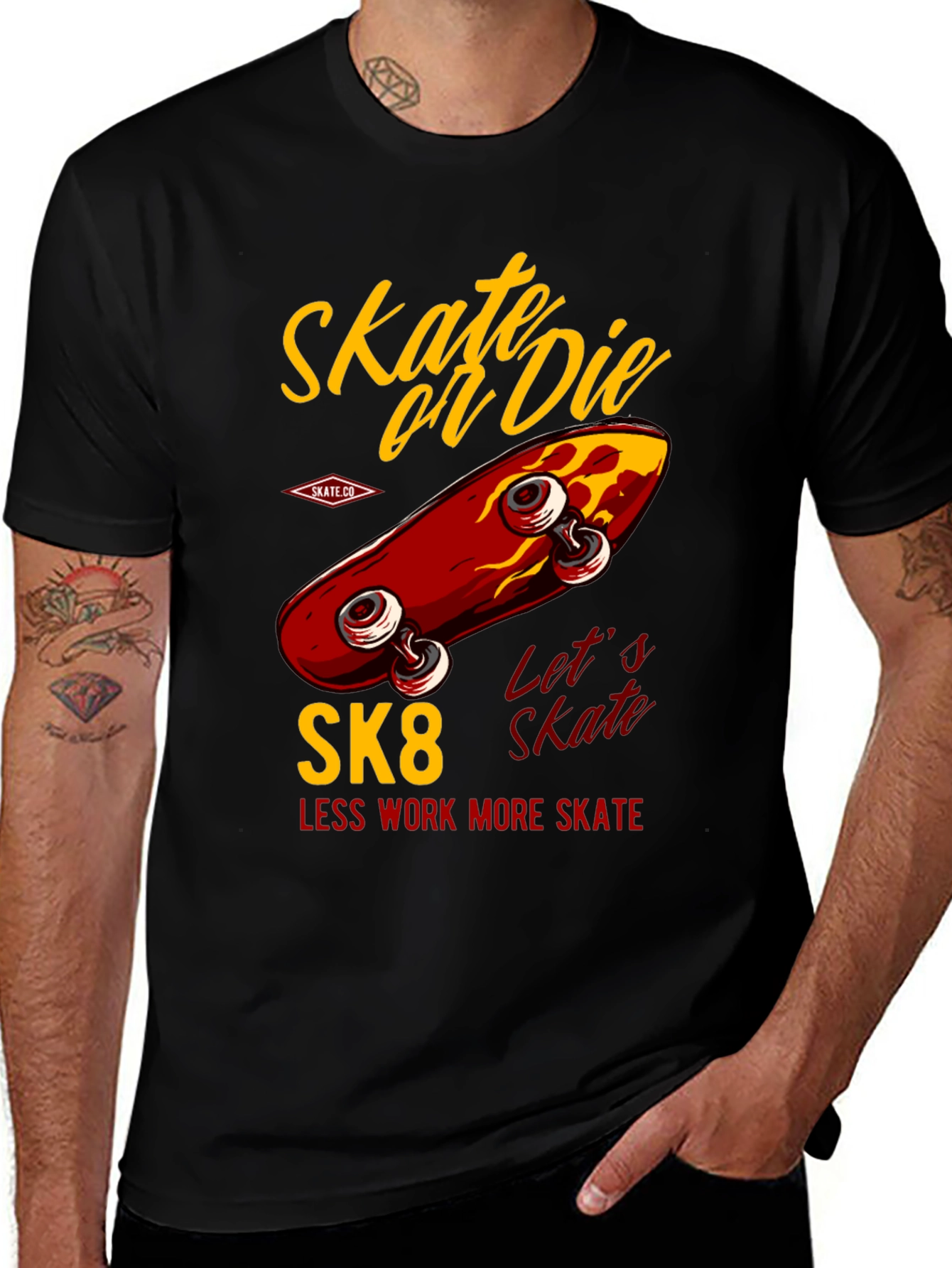 Skate or Die T-Shirt - Retro Skateboard Design