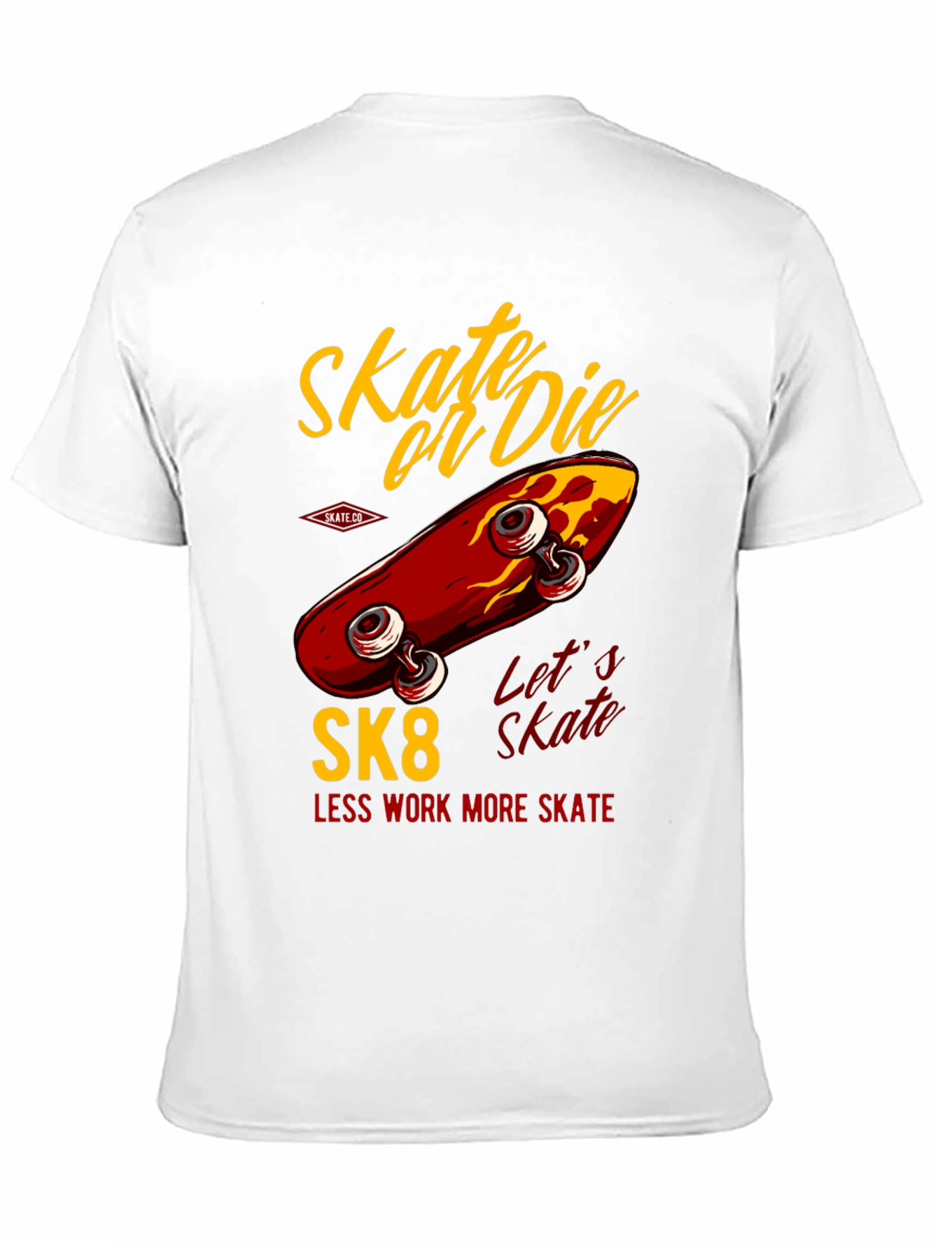 Skate or Die T-Shirt - Retro Skateboard Design