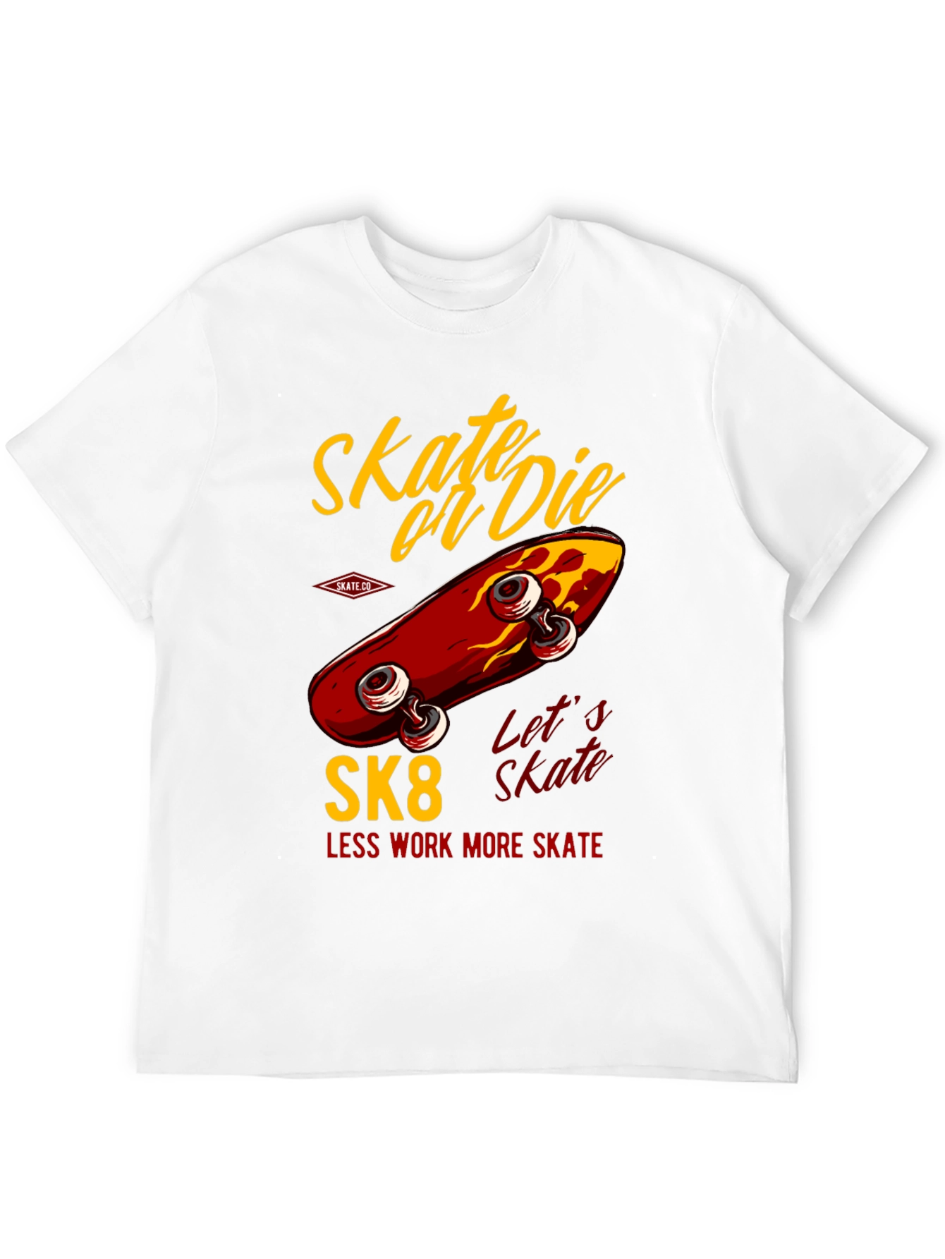 Skate or Die T-Shirt - Retro Skateboard Design
