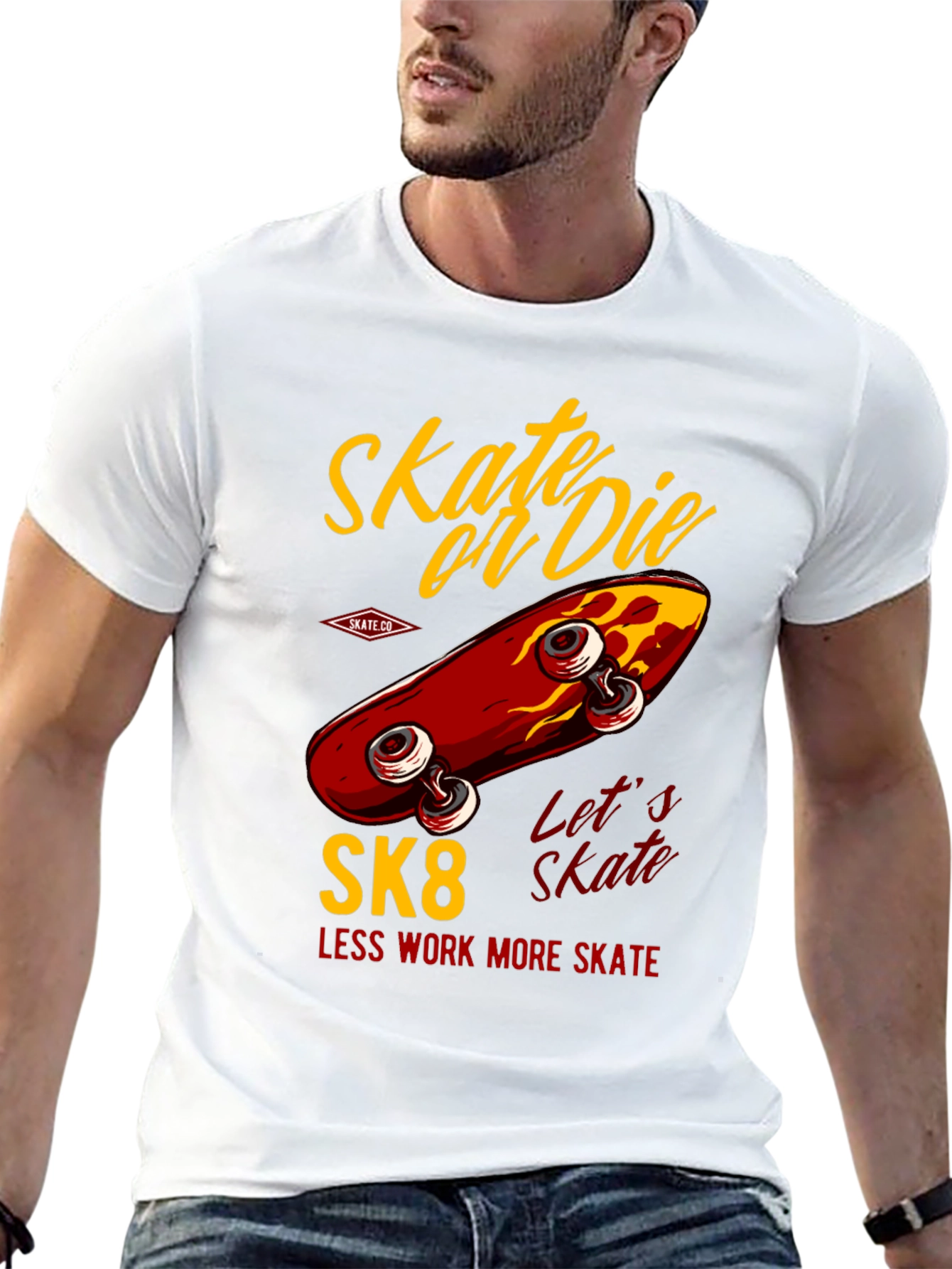 Skate or Die T-Shirt - Retro Skateboard Design