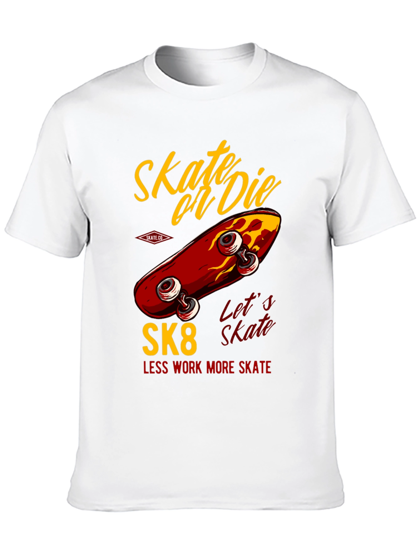 Skate or Die T-Shirt - Retro Skateboard Design