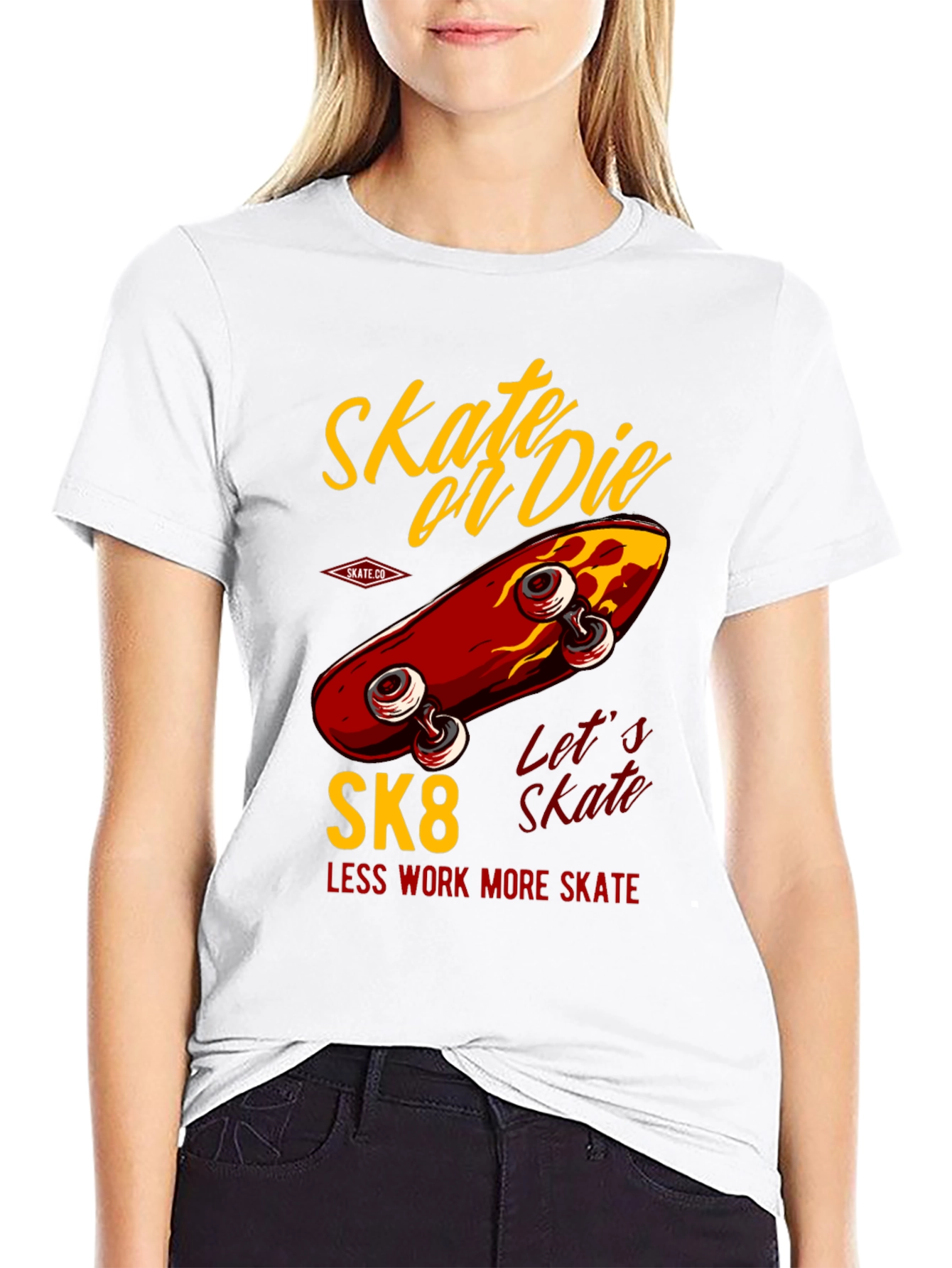Skate or Die T-Shirt - Retro Skateboard Design