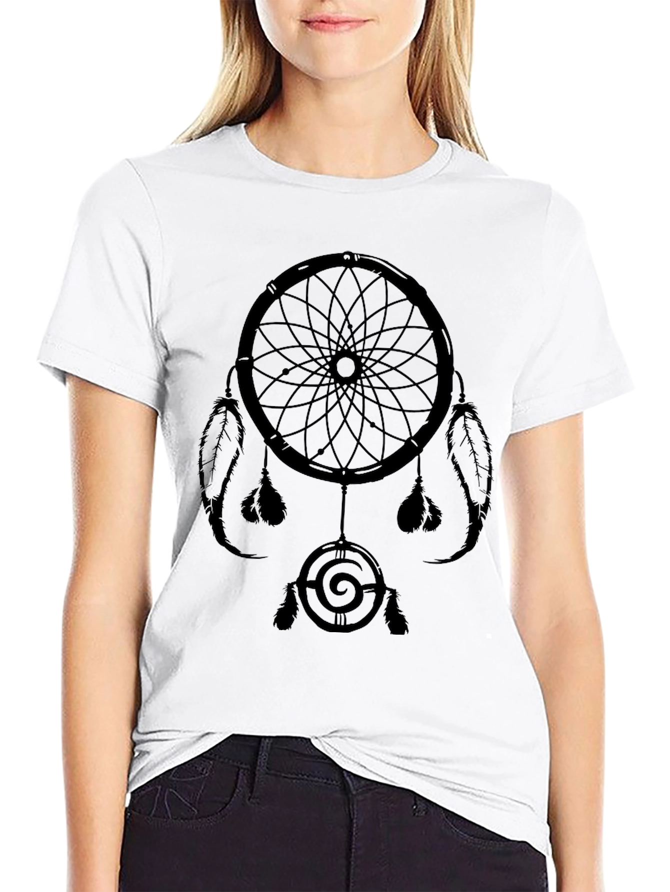 Dreamcatcher Graphic Print Tee - Soft Cotton Blend