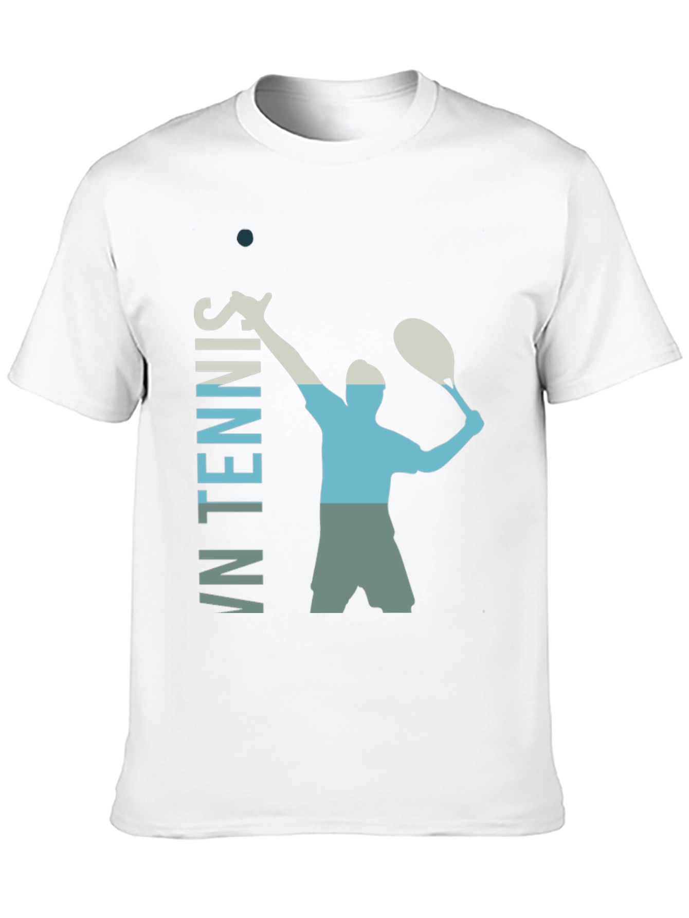 Retro Tennis Serve Graphic T-Shirt