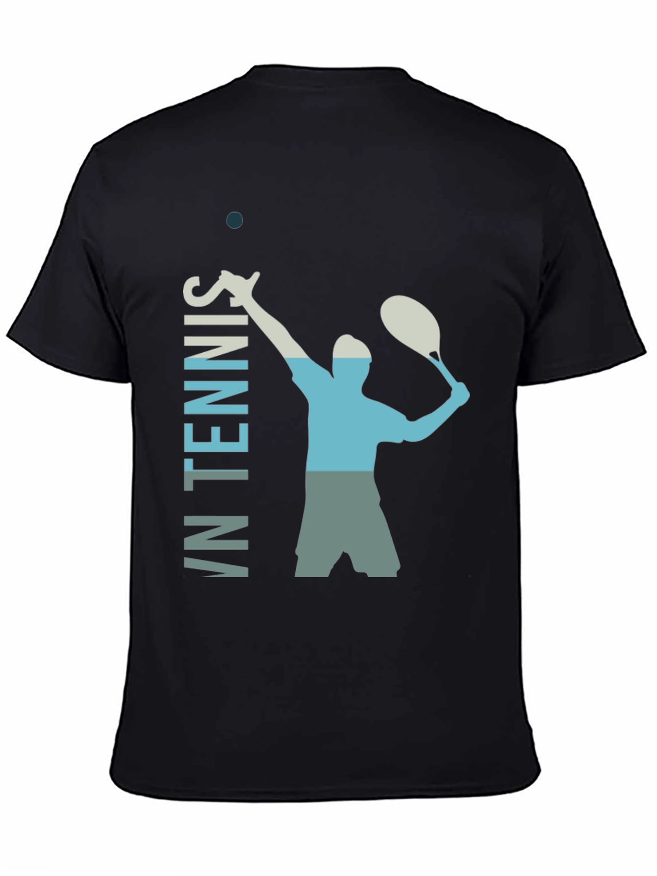 Retro Tennis Serve Graphic T-Shirt