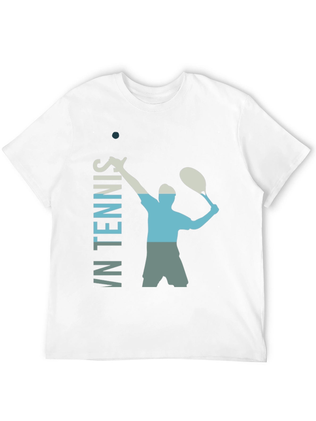 Retro Tennis Serve Graphic T-Shirt