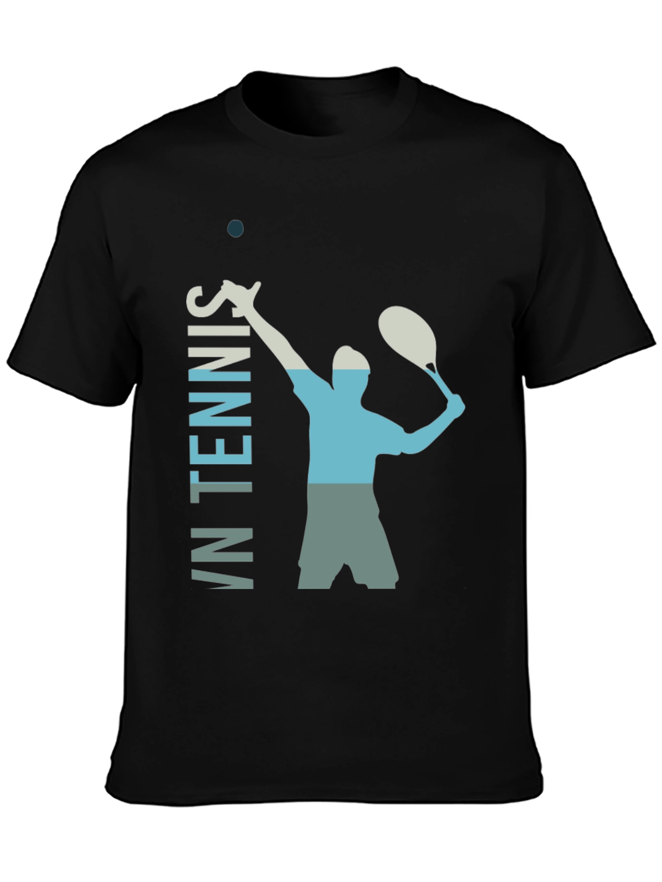 Retro Tennis Serve Graphic T-Shirt
