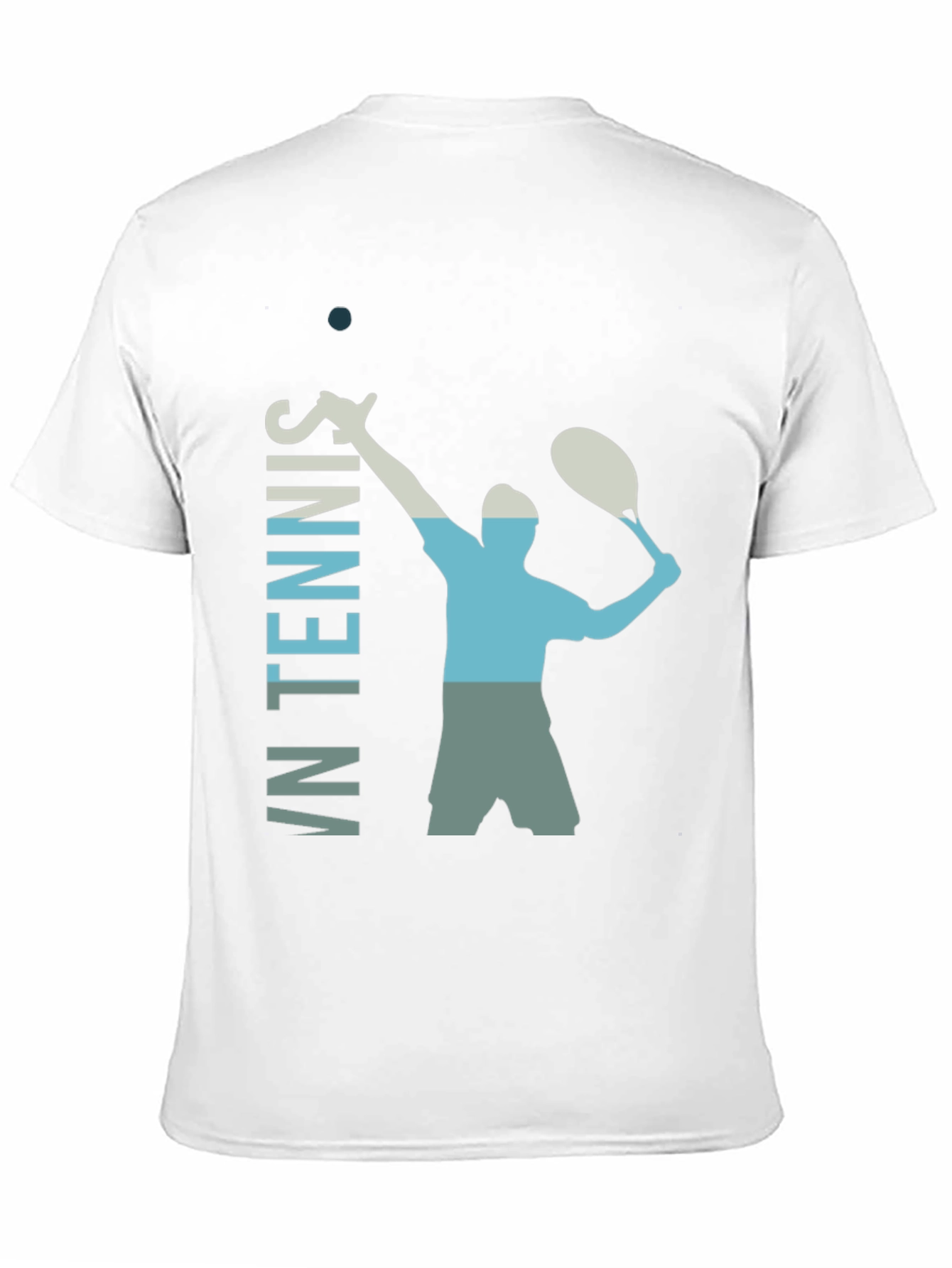 Retro Tennis Serve Graphic T-Shirt
