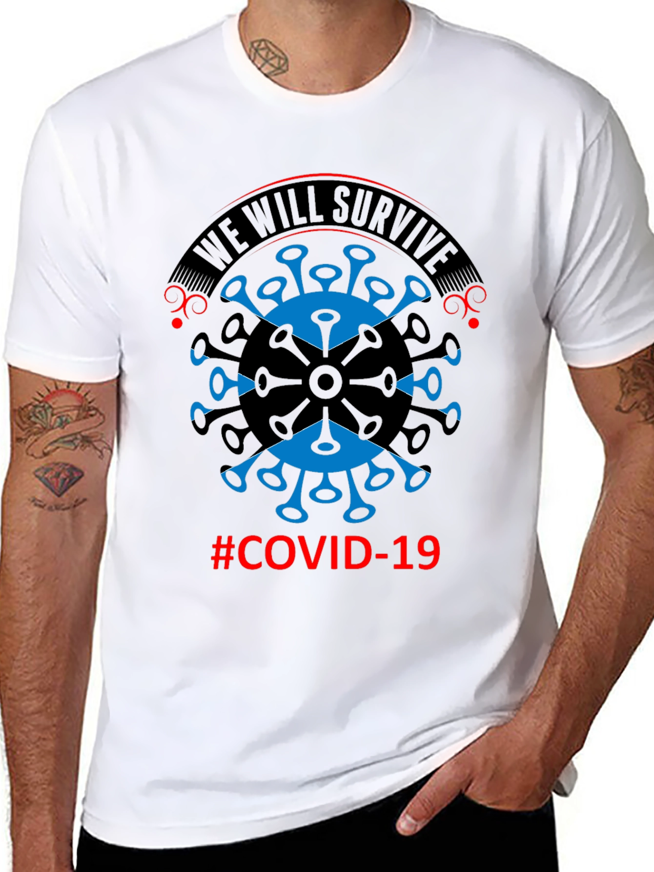 COVID-19 We Will Survive Graphic Tee