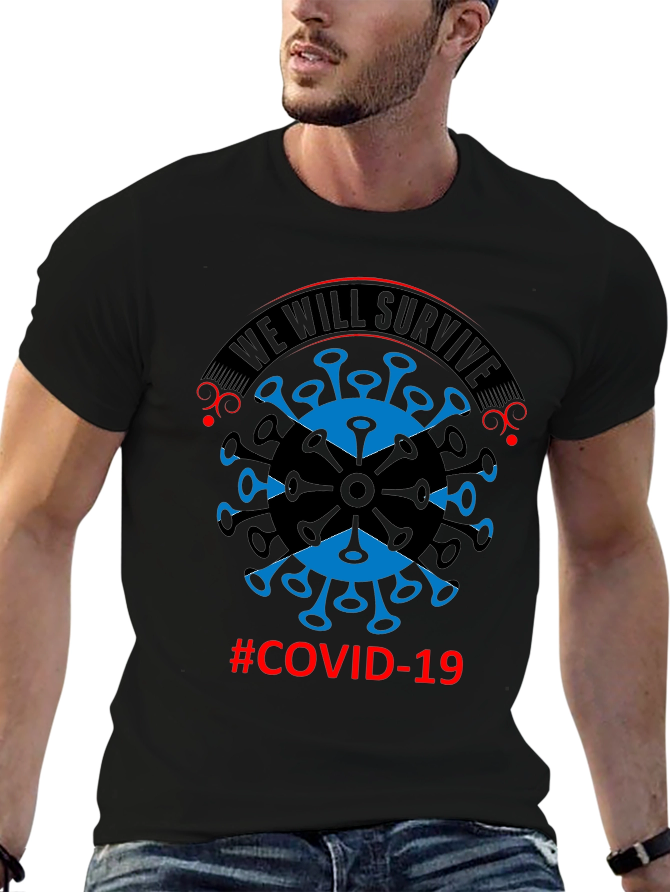 COVID-19 We Will Survive Graphic Tee