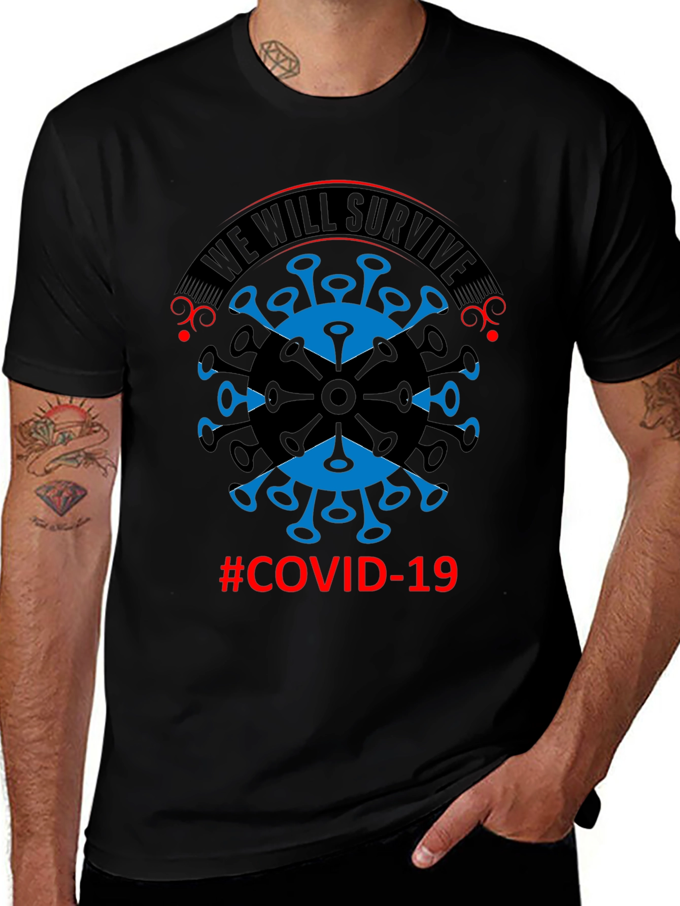 COVID-19 We Will Survive Graphic Tee