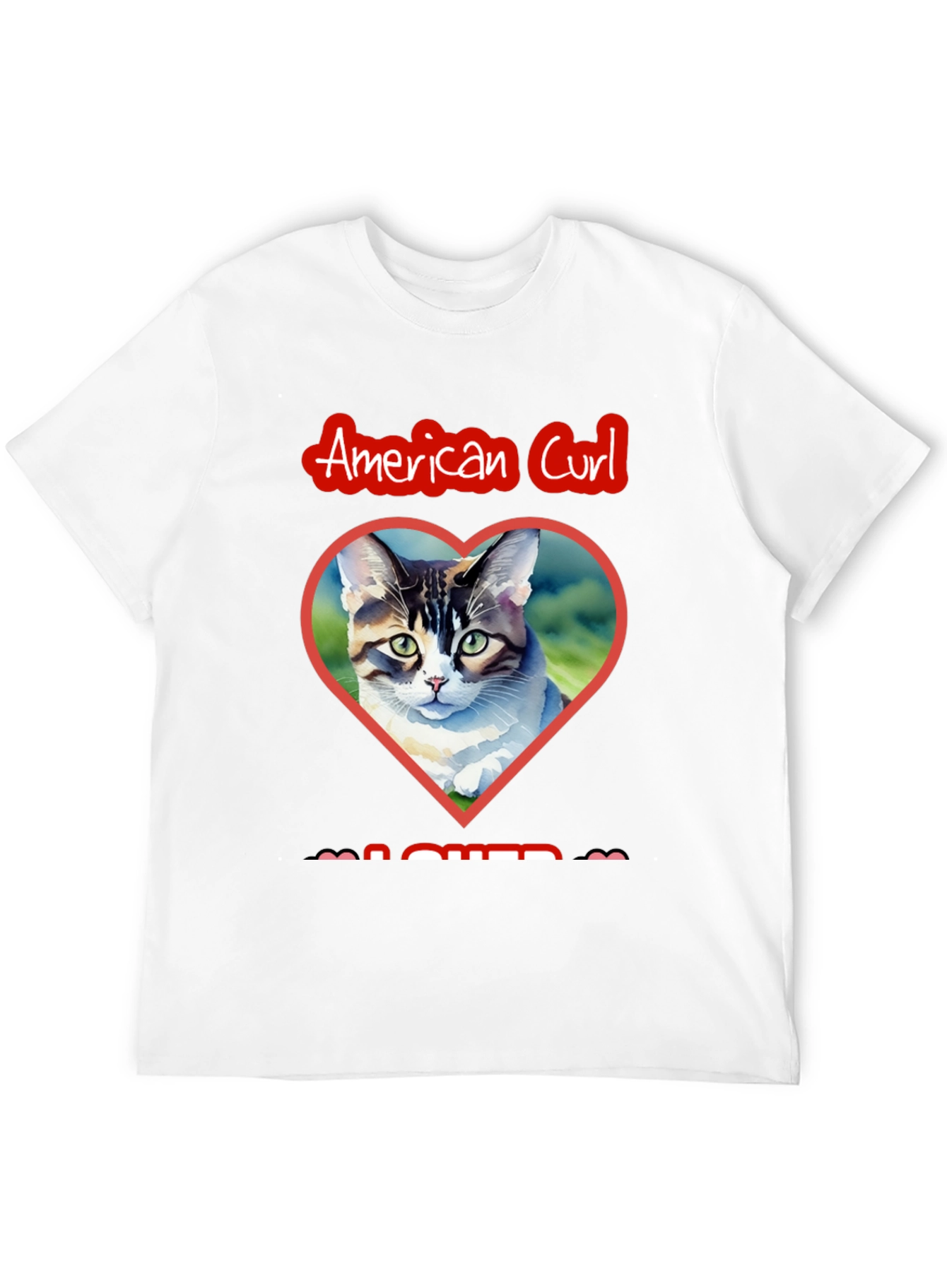 American Curl Cat Lover Graphic Tee