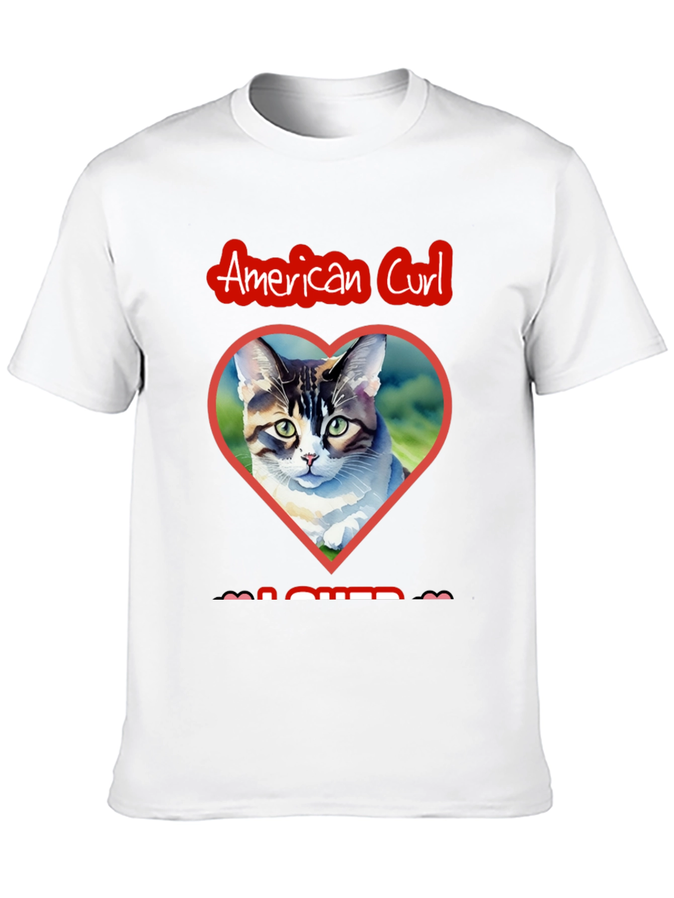 American Curl Cat Lover Graphic Tee