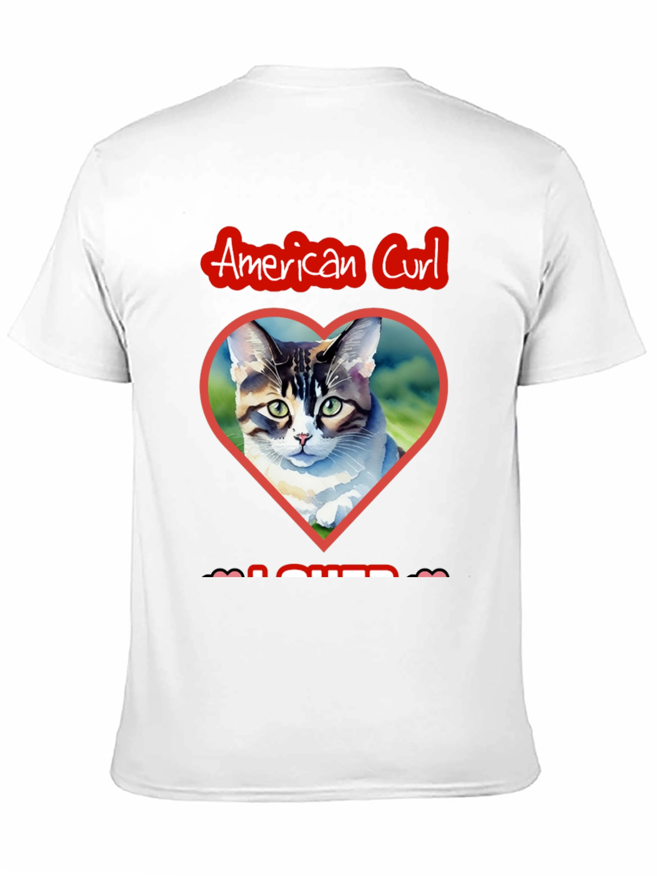 American Curl Cat Lover Graphic Tee