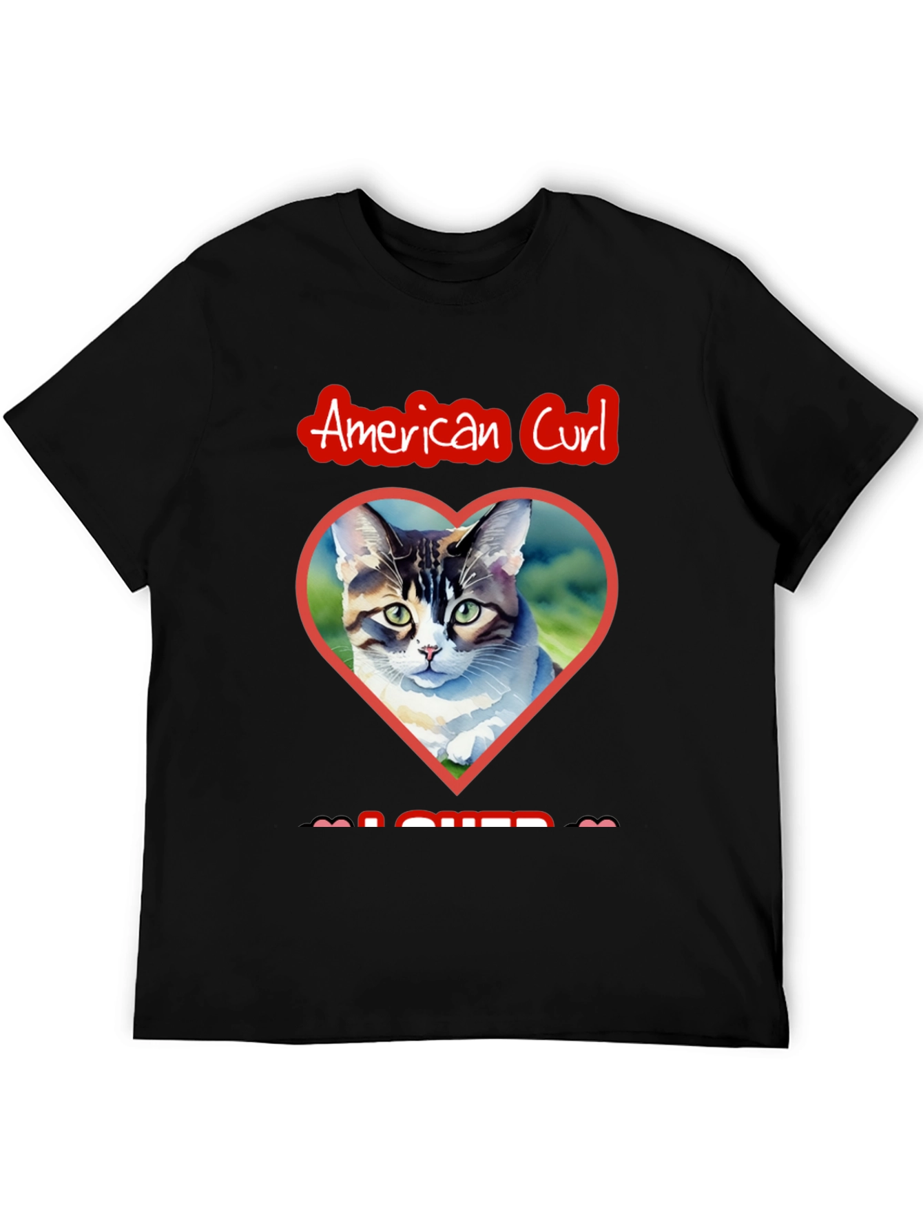 American Curl Cat Lover Graphic Tee