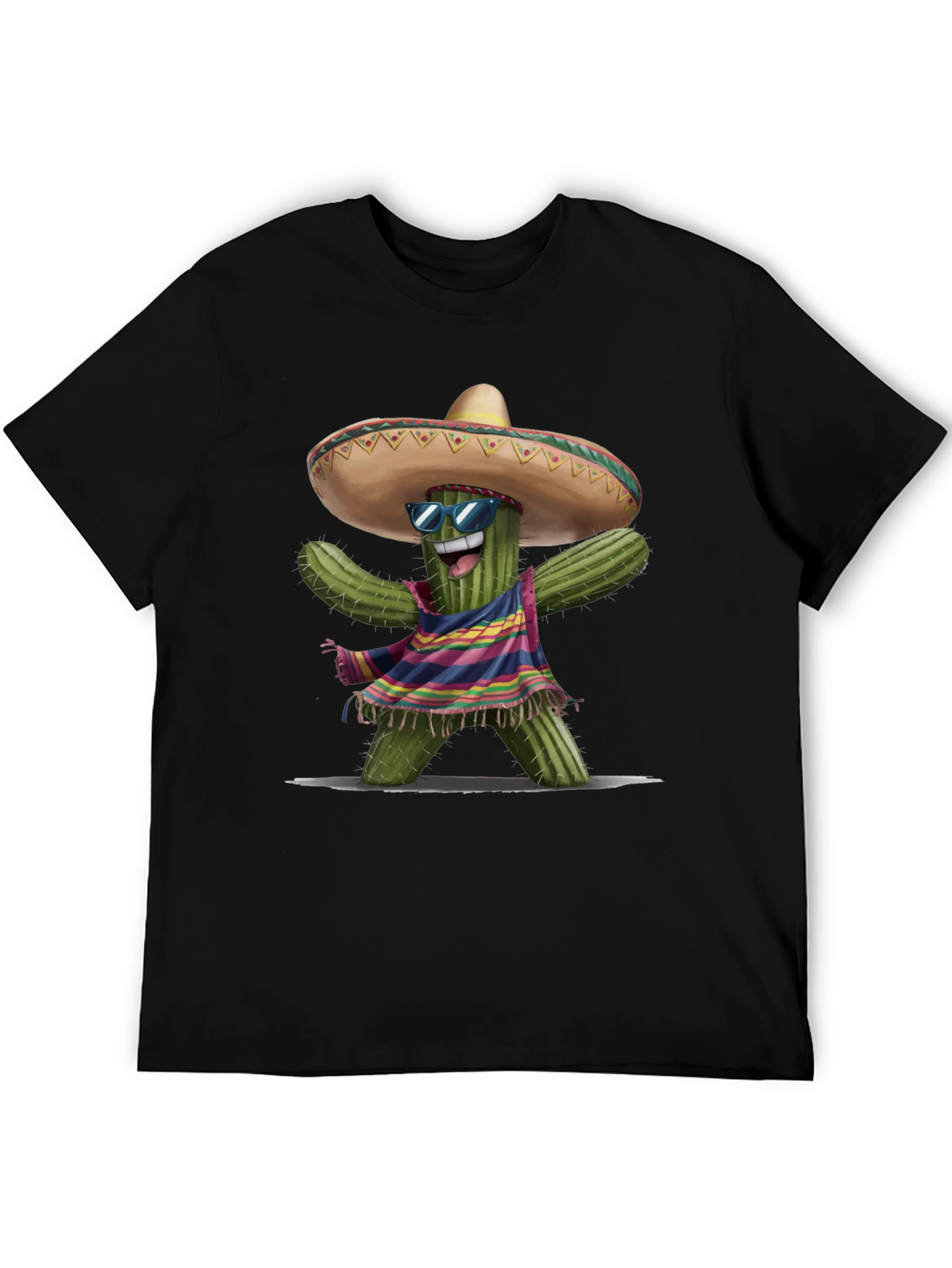 Cactus Fiesta T-Shirt: Party Ready Sombrero Tee
