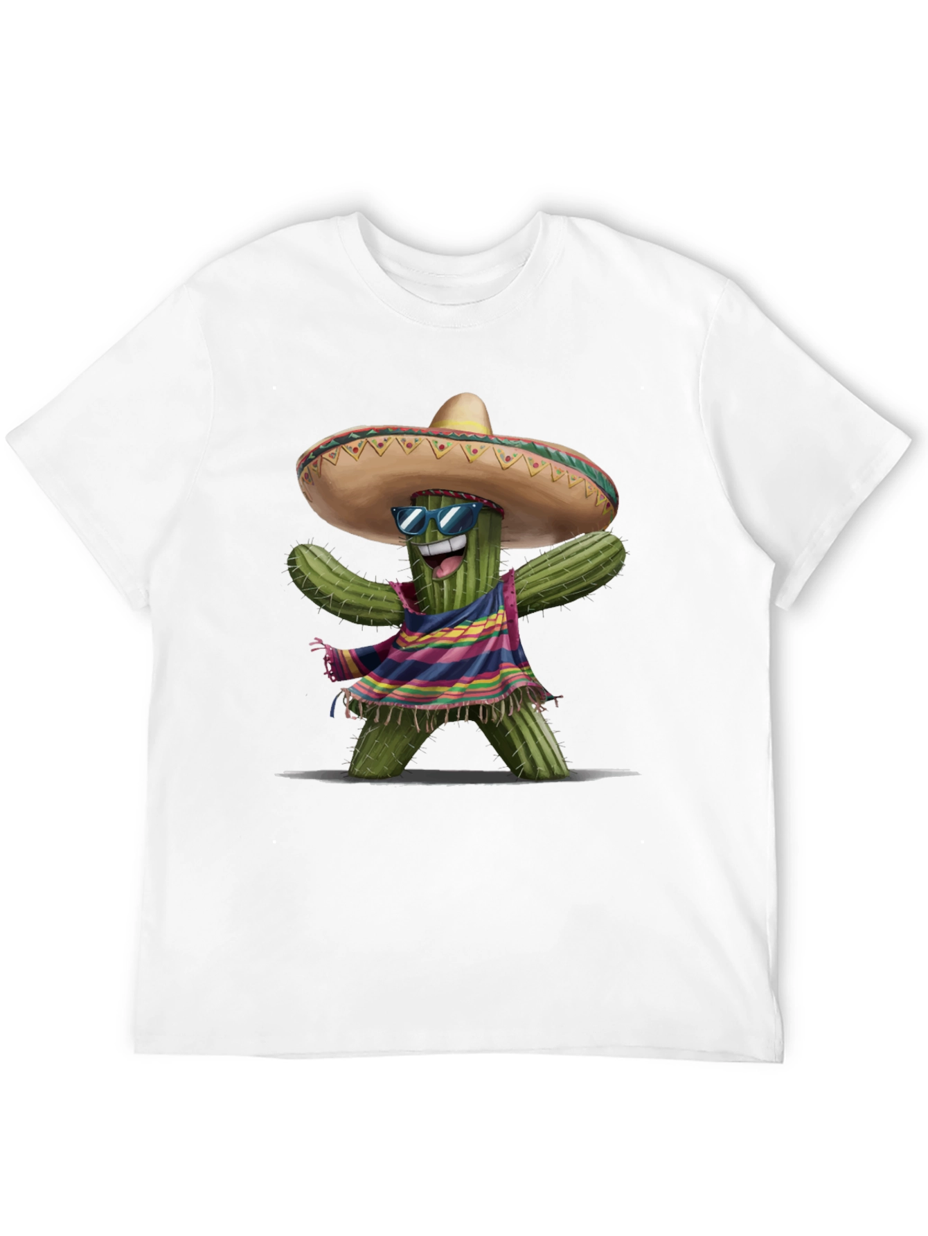 Cactus Fiesta T-Shirt: Party Ready Sombrero Tee