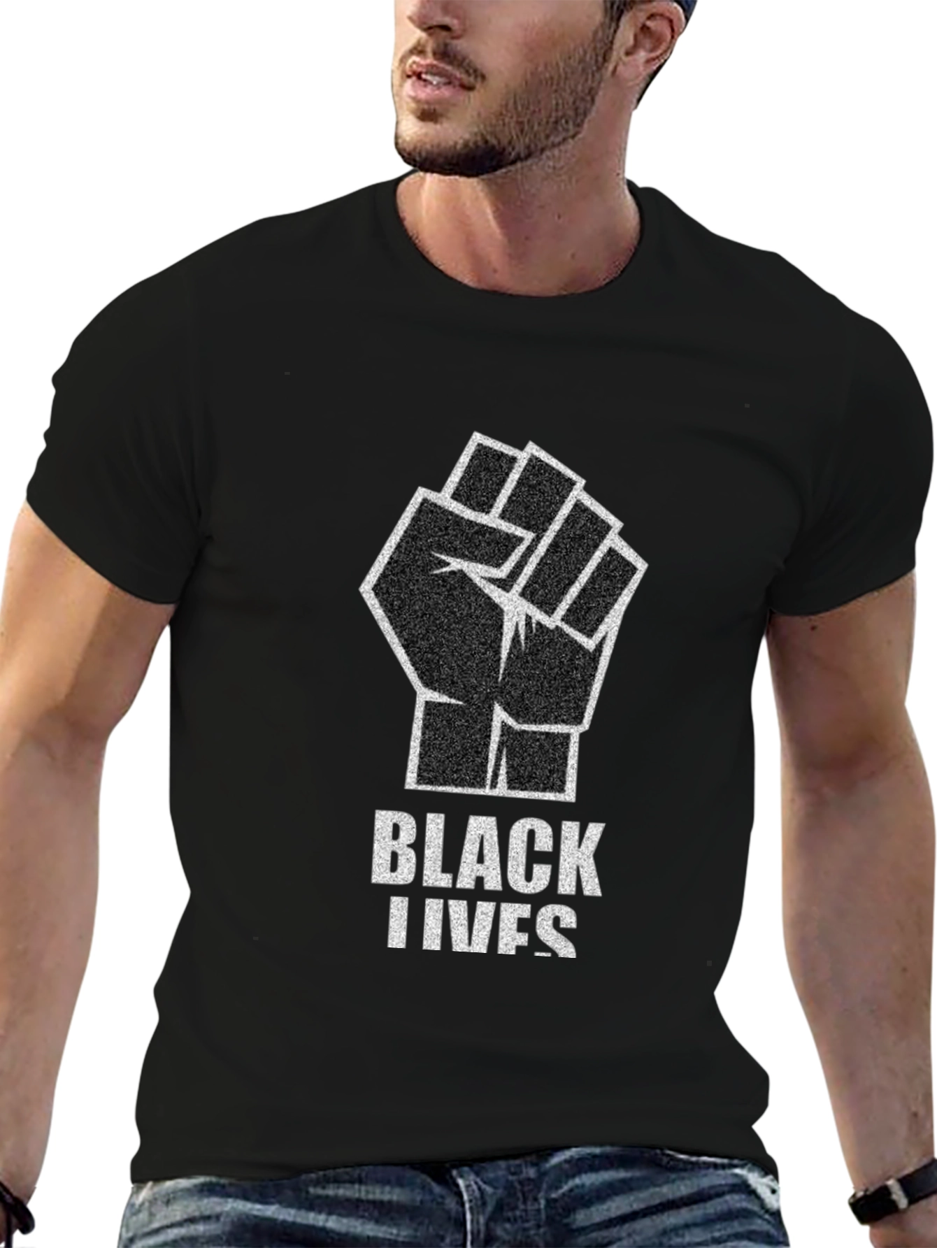 Black Lives Matter Fist Graphic Tee