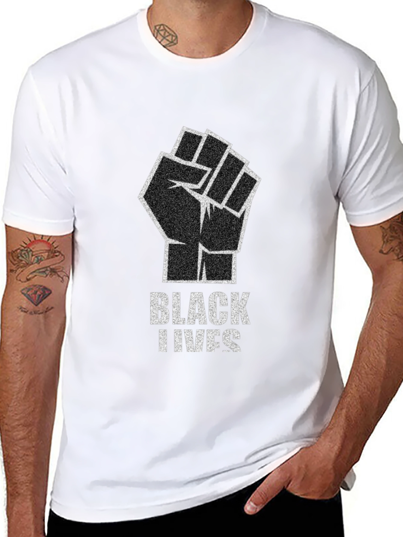 Black Lives Matter Fist Graphic Tee