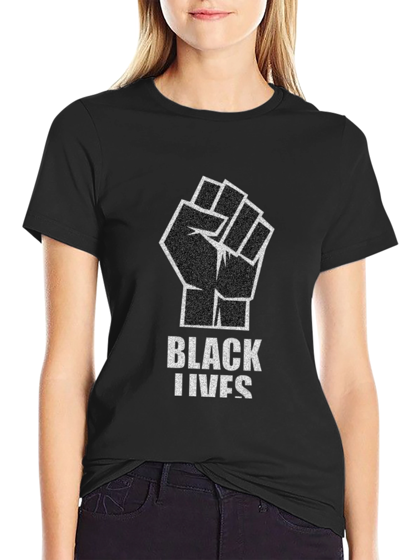 Black Lives Matter Fist Graphic Tee