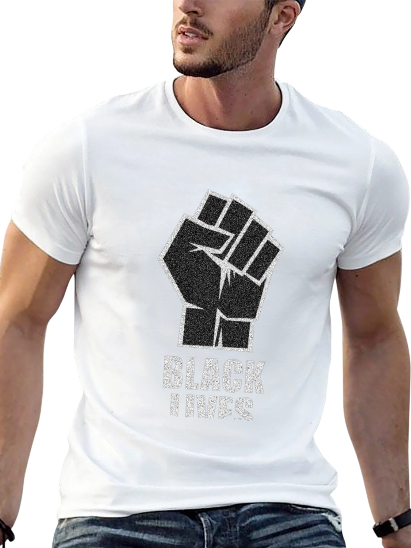 Black Lives Matter Fist Graphic Tee