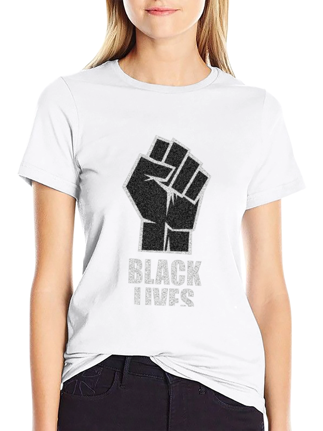 Black Lives Matter Fist Graphic Tee
