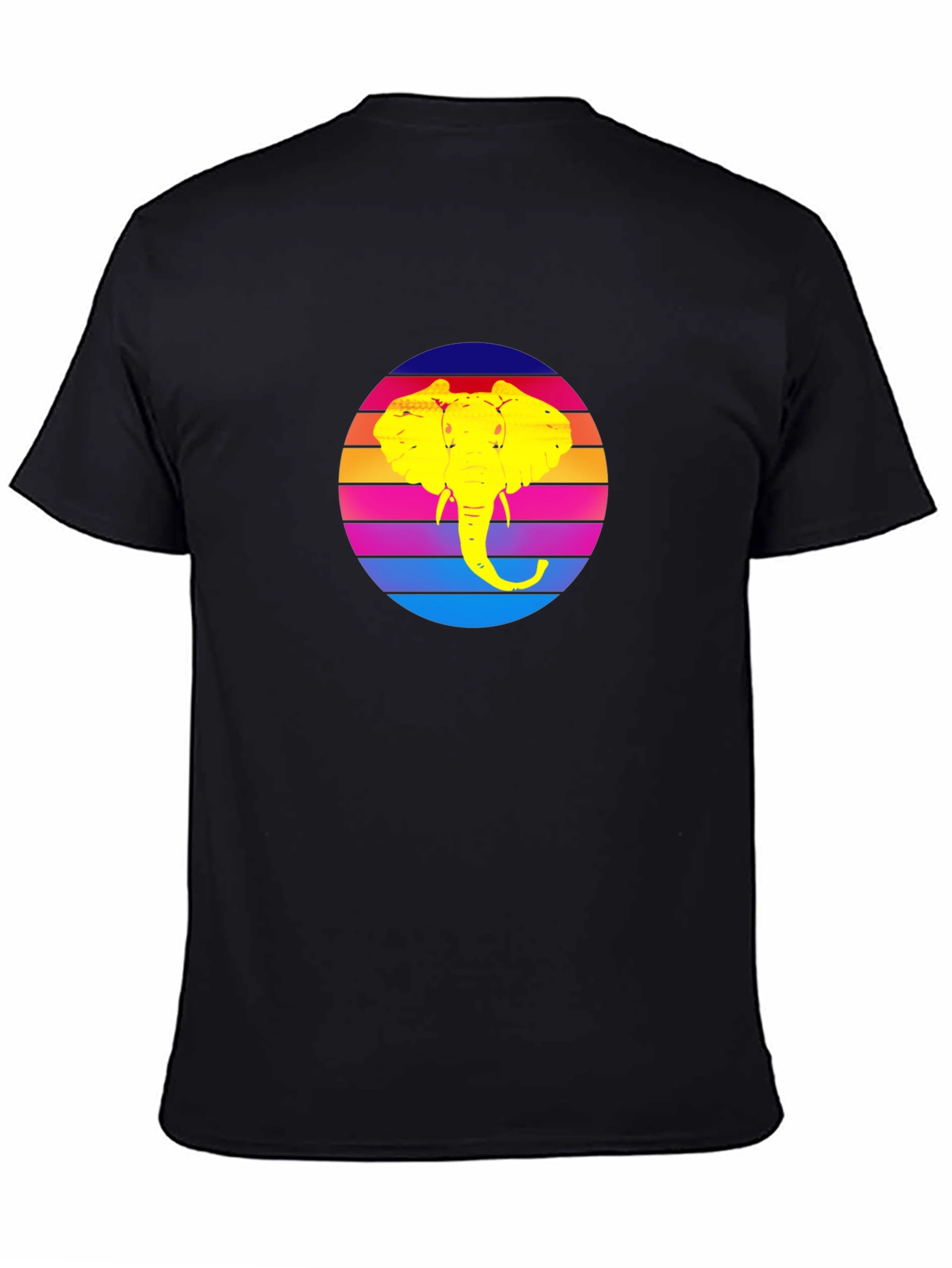 Retro Elephant Sunset Graphic Tee