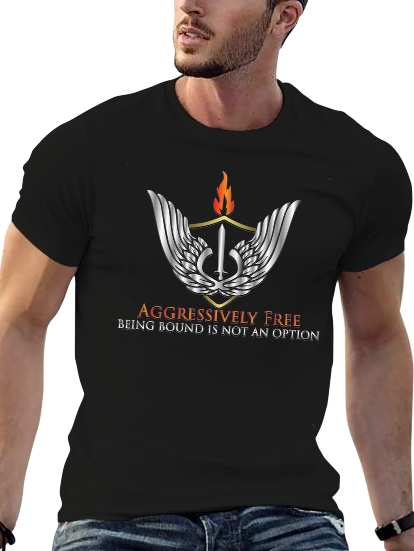 Aggressively Free Graphic T-Shirt