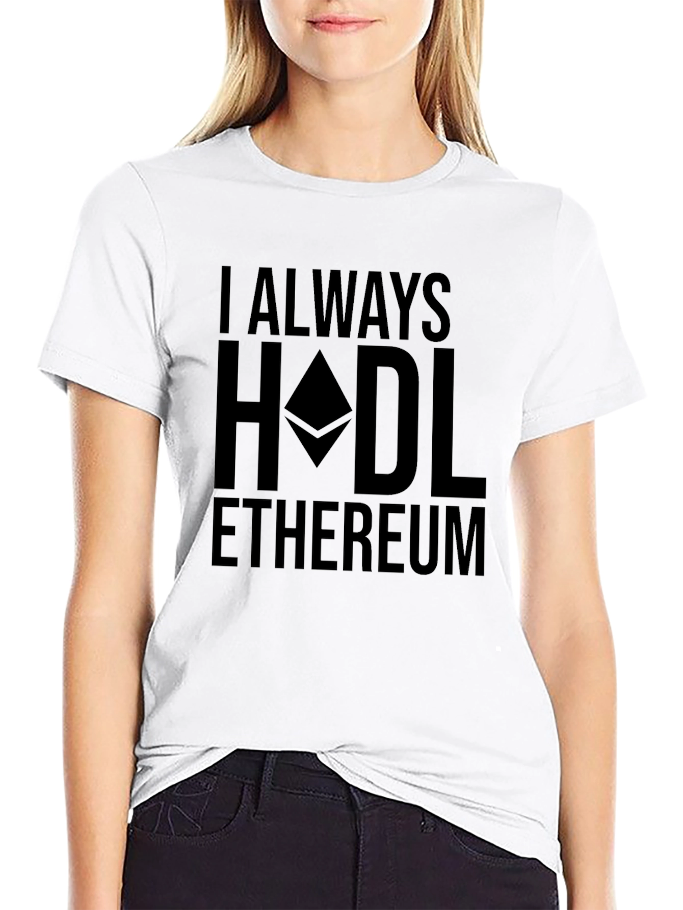I Always HODL Ethereum Black Crypto T-Shirt