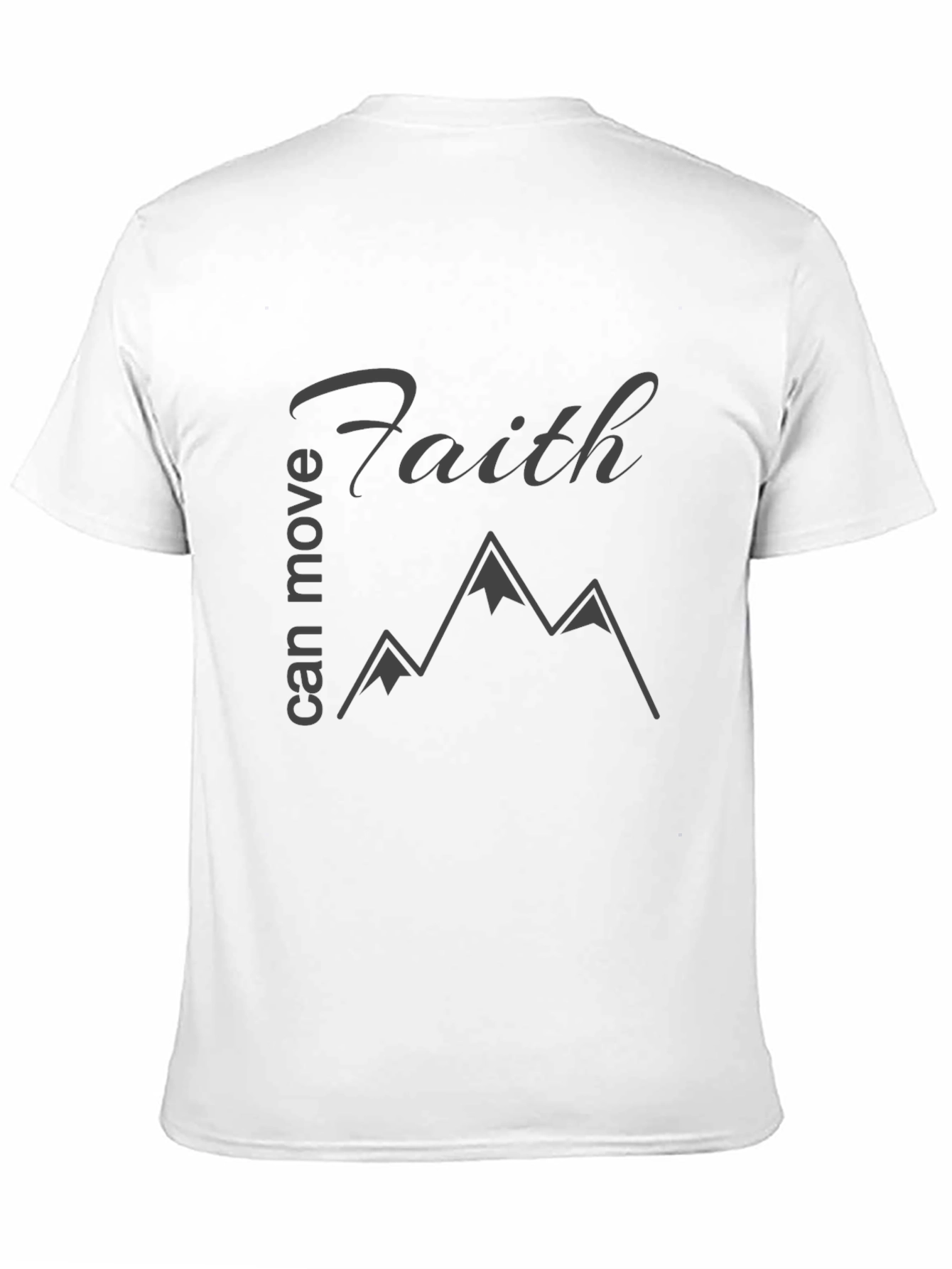 Faith Moves Mountains Black T-Shirt