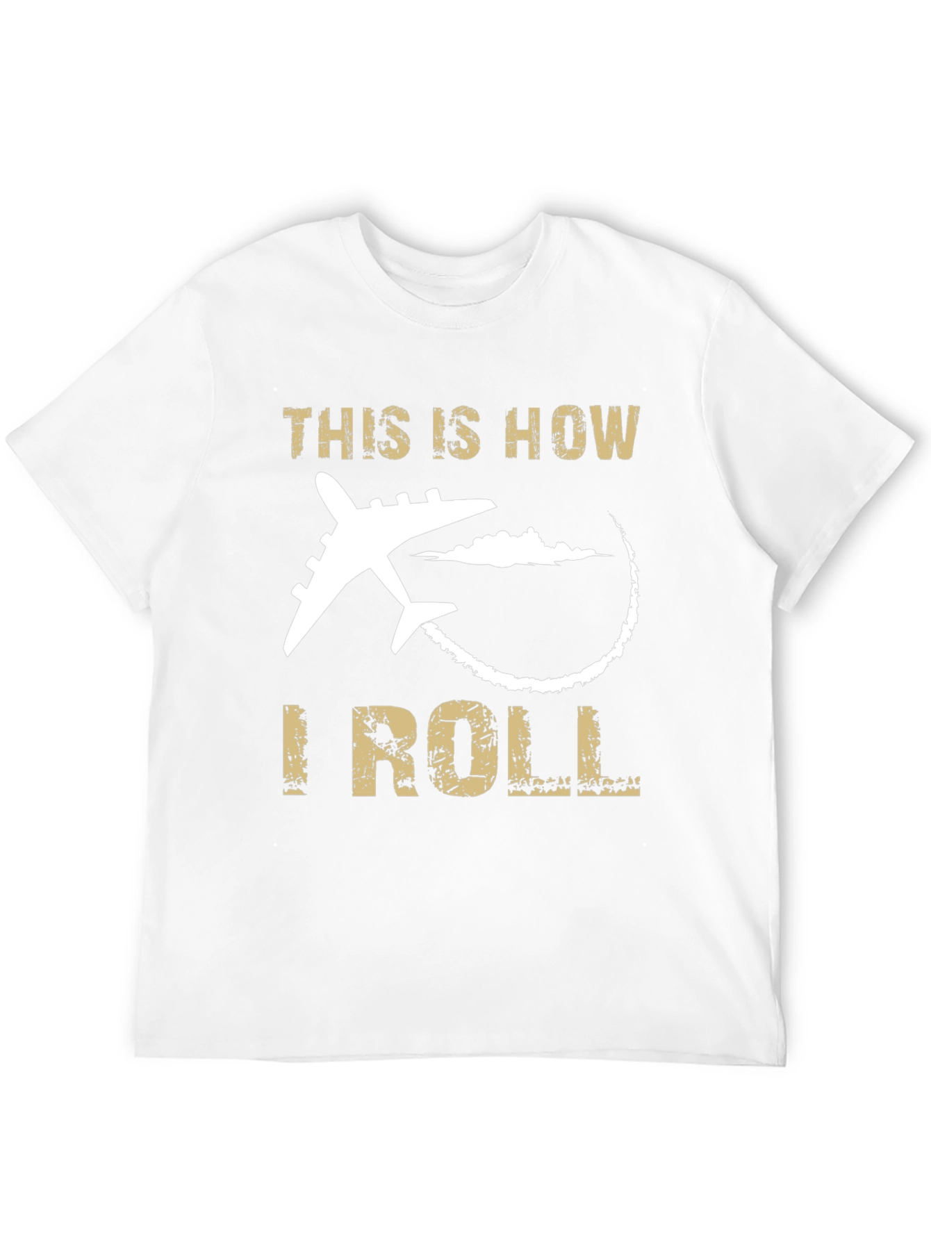 This is How I Roll Airplane Black T-Shirt