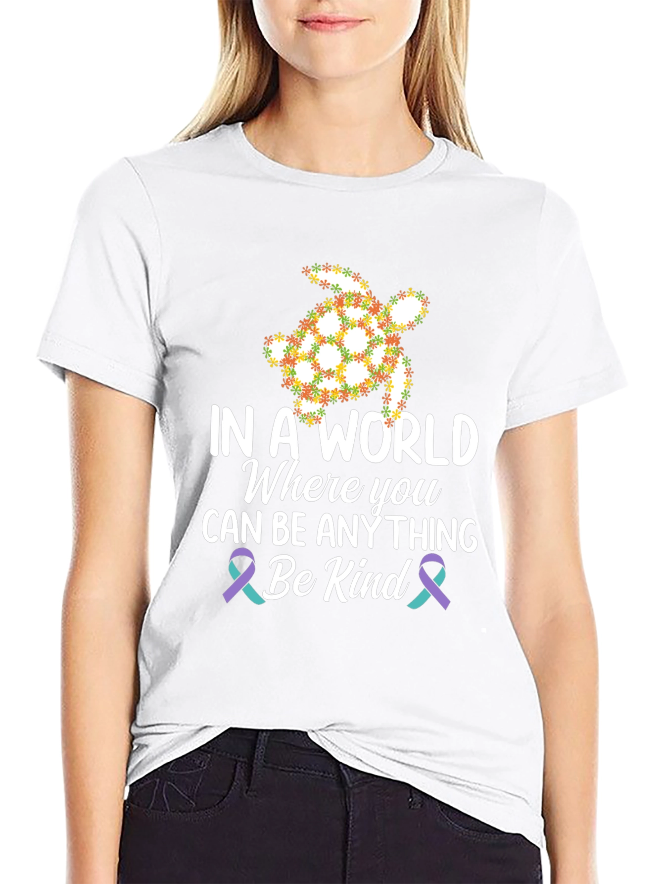 In A World Be Kind Turtle T-Shirt