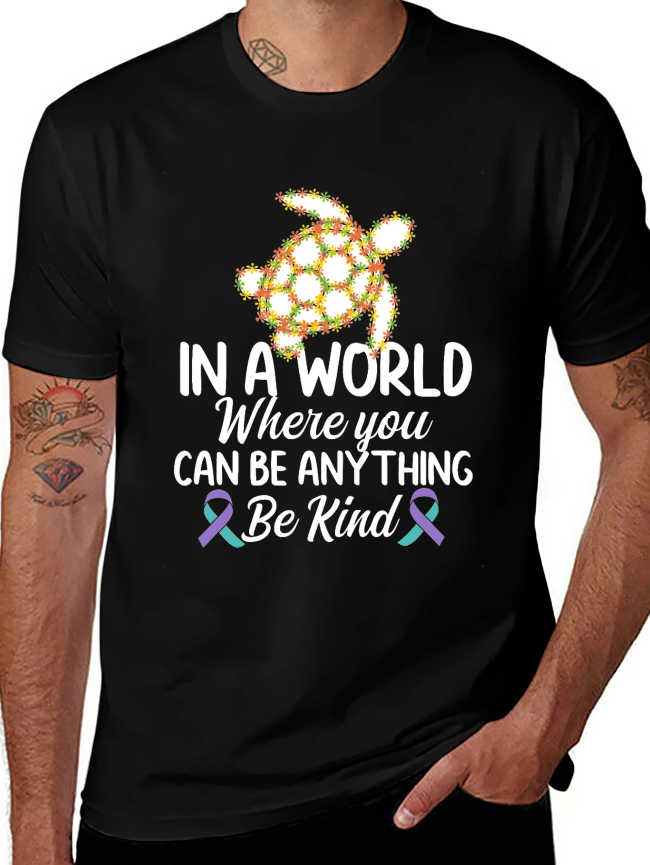 In A World Be Kind Turtle T-Shirt