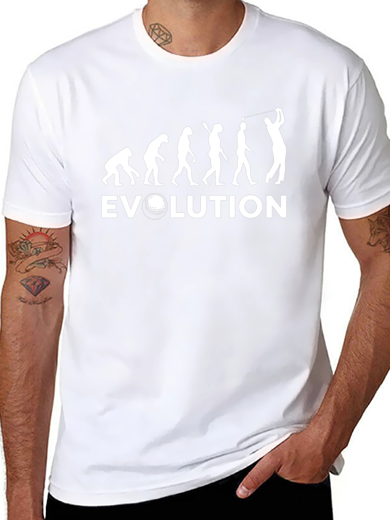 Evolution of Golf Black T-Shirt