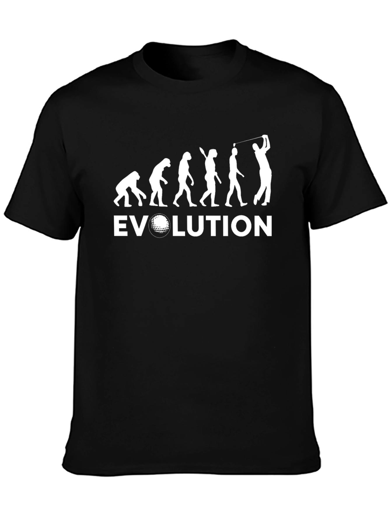 Evolution of Golf Black T-Shirt