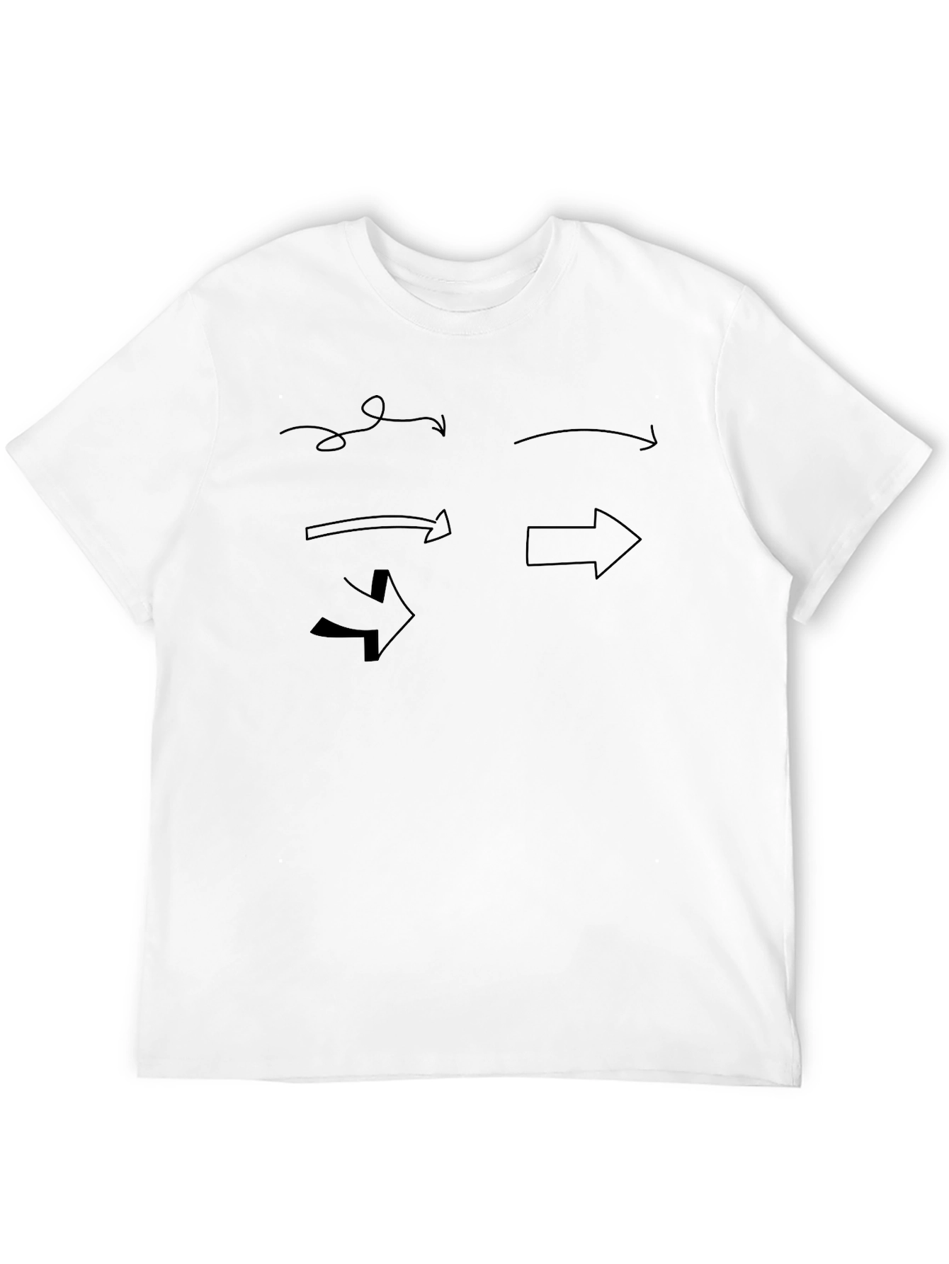Arrow Graphic Black T-Shirt - Directional Style