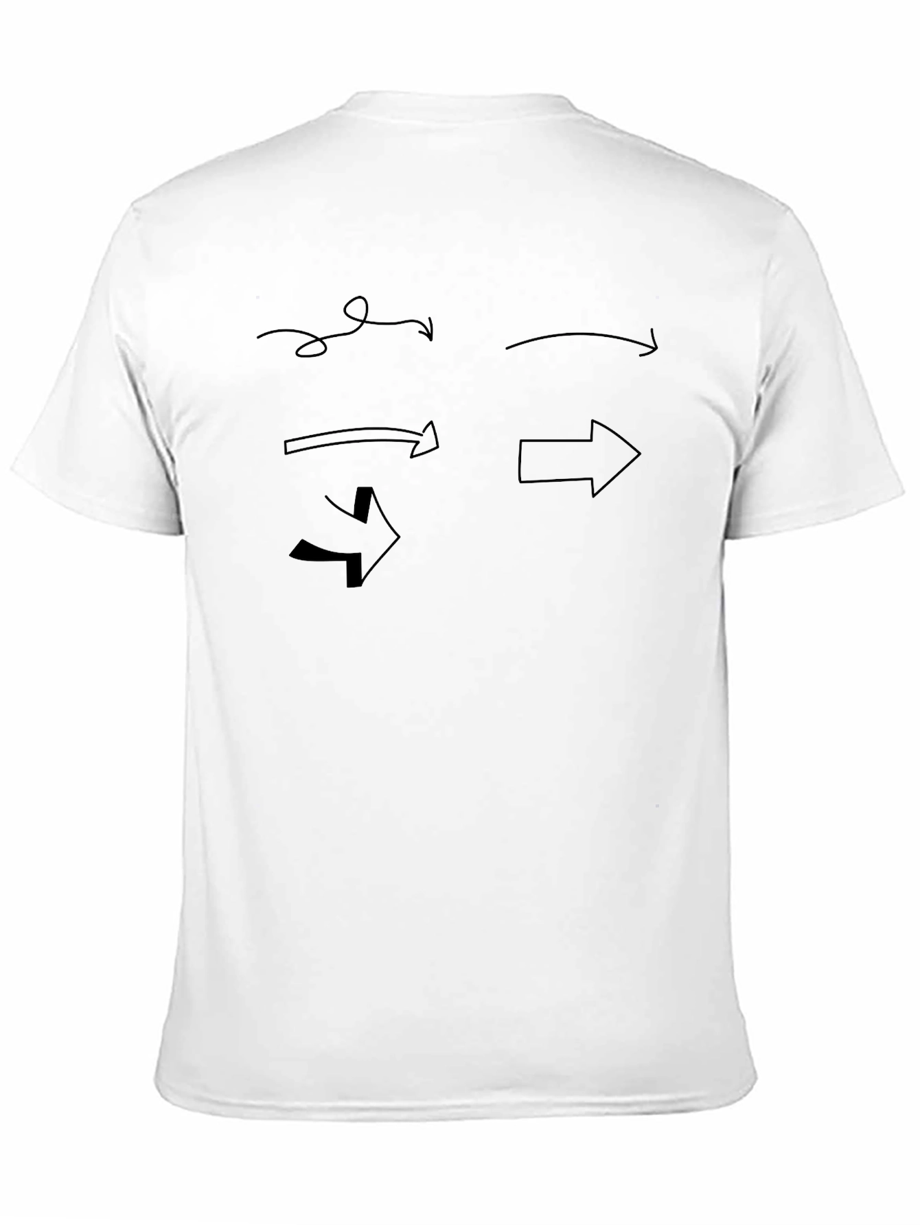 Arrow Graphic Black T-Shirt - Directional Style