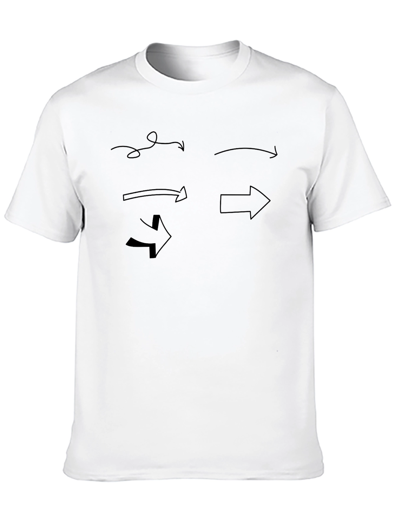 Arrow Graphic Black T-Shirt - Directional Style