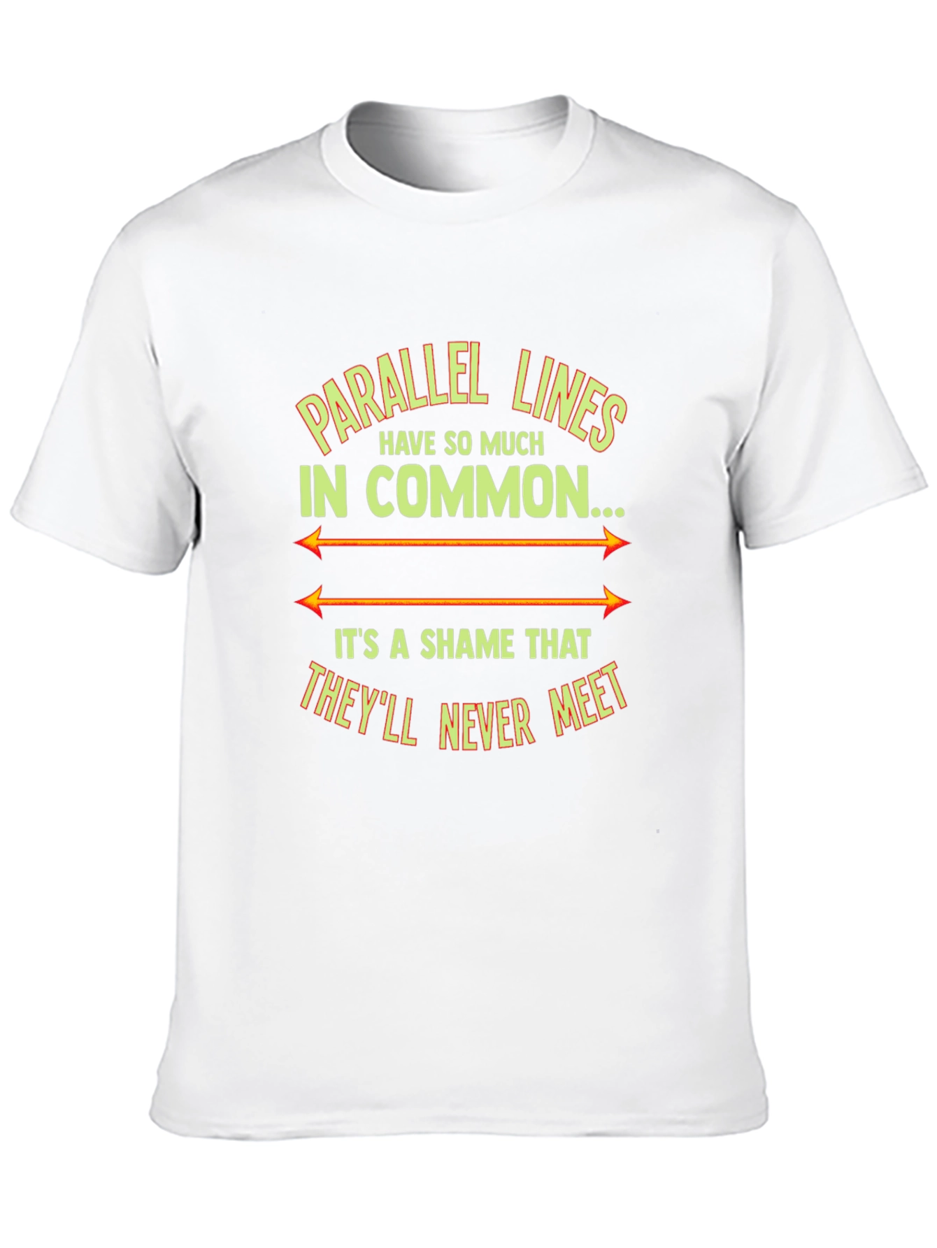 Parallel Lines Graphic T-Shirt - Never Meet