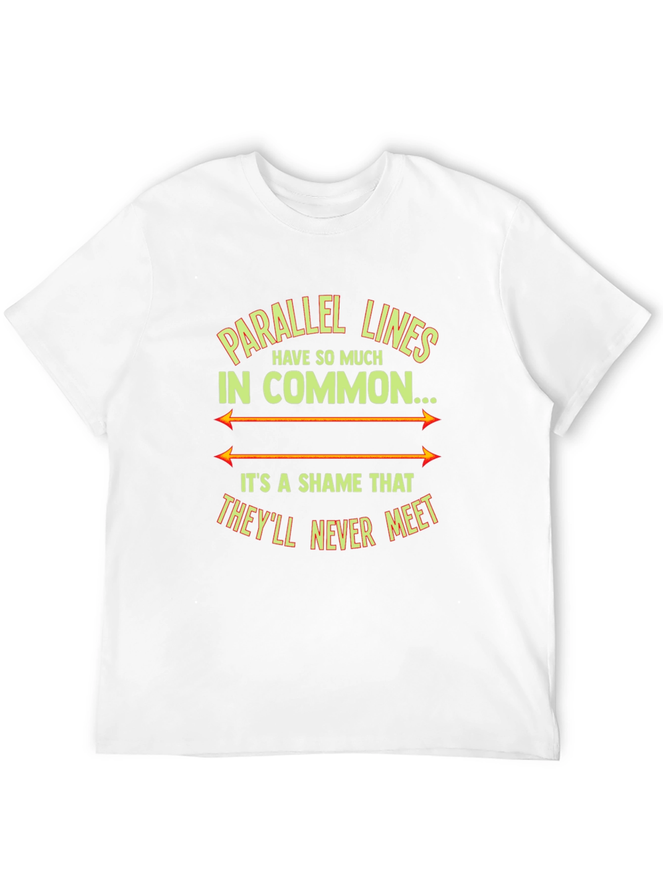 Parallel Lines Graphic T-Shirt - Never Meet