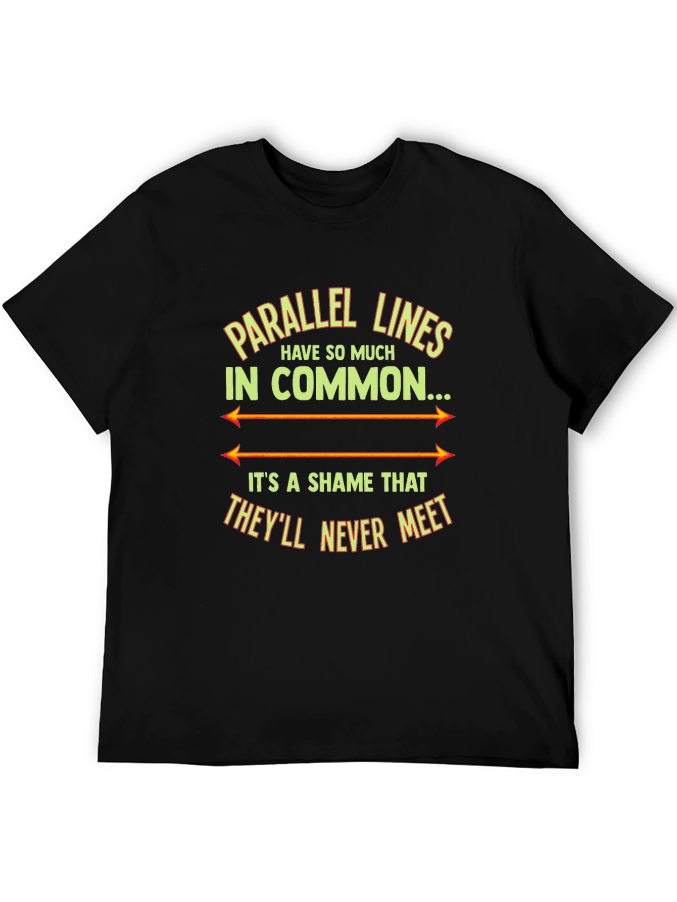 Parallel Lines Graphic T-Shirt - Never Meet