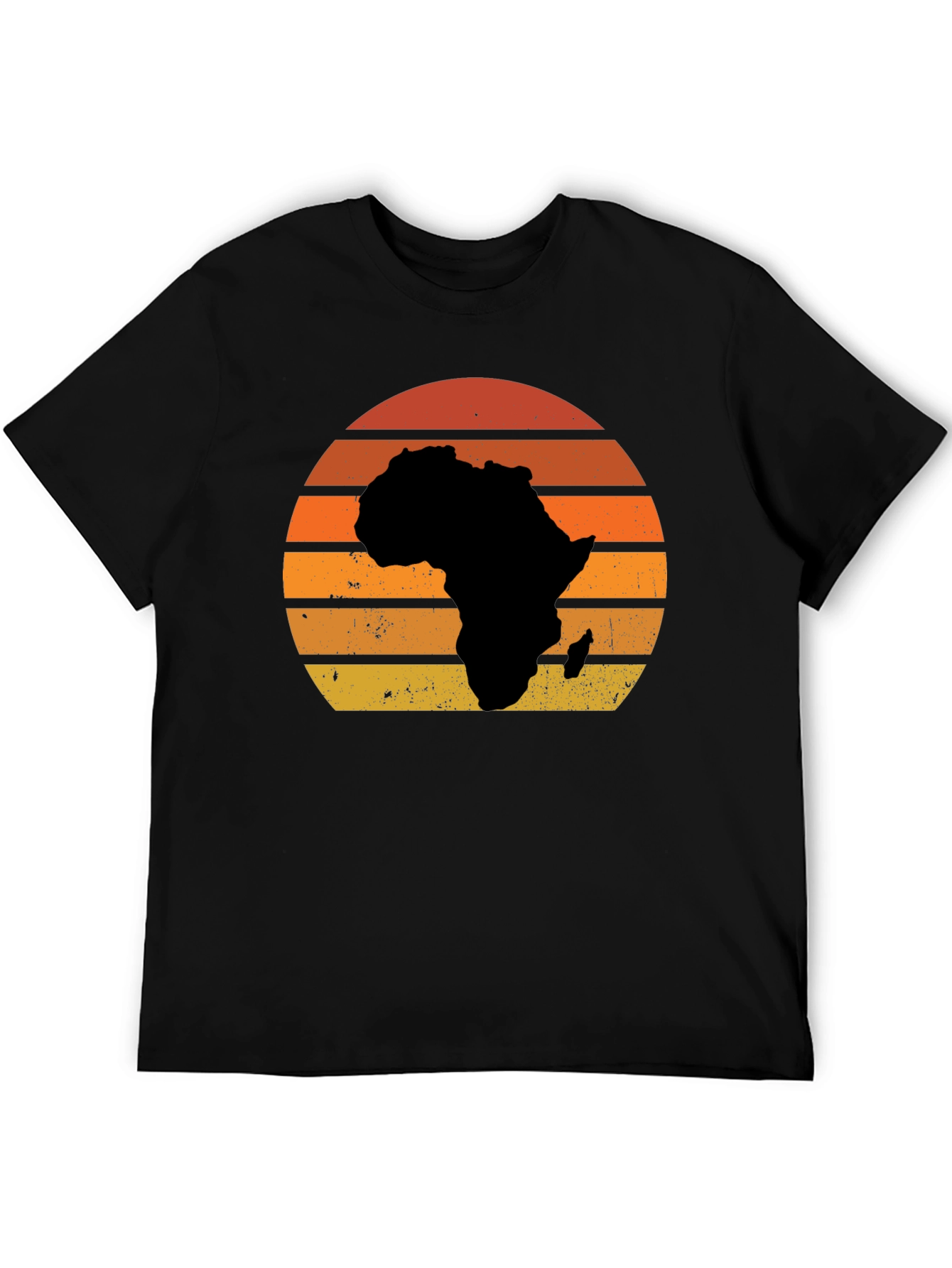 Africa Sunset T-Shirt - Black Graphic Tee