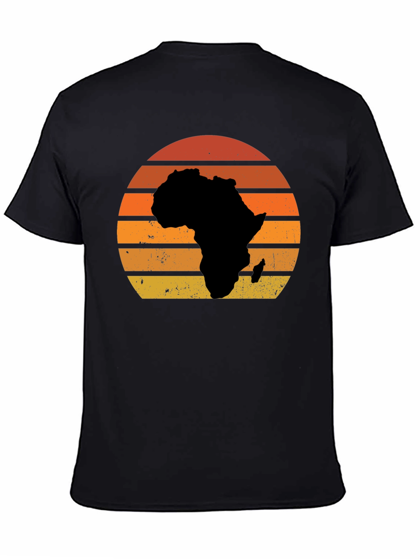 Africa Sunset T-Shirt - Black Graphic Tee