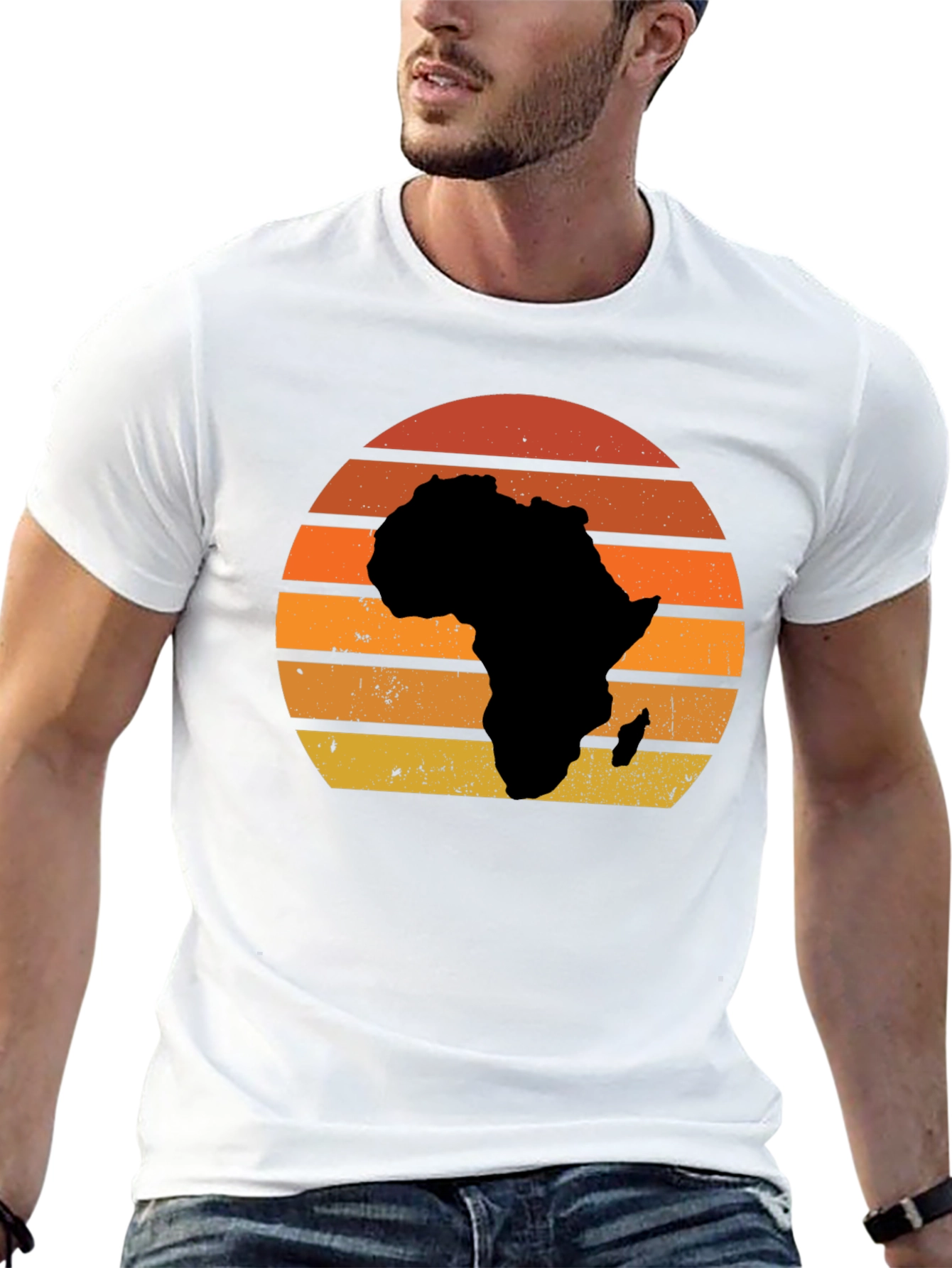 Africa Sunset T-Shirt - Black Graphic Tee