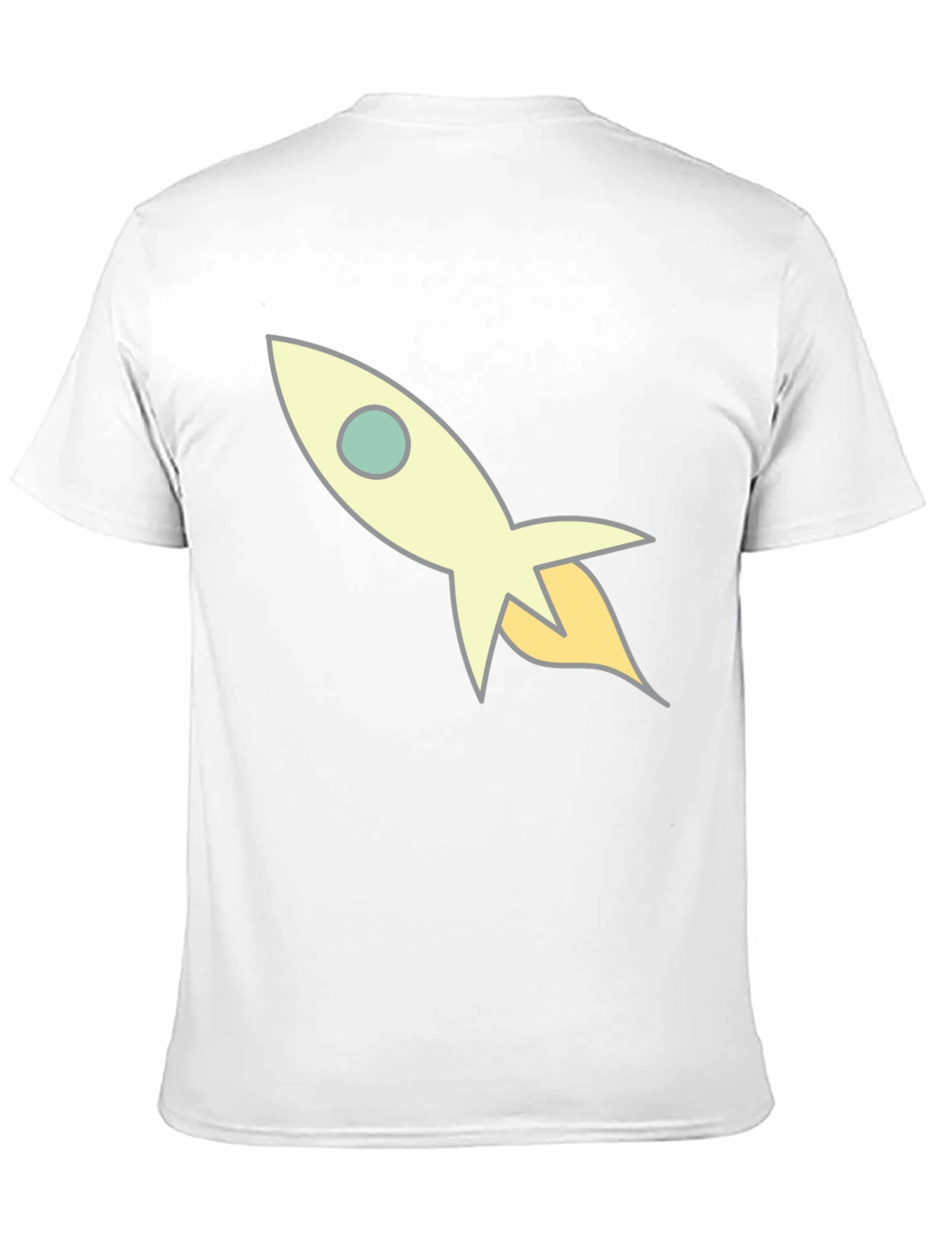 Rocket Ship Graphic Black T-Shirt