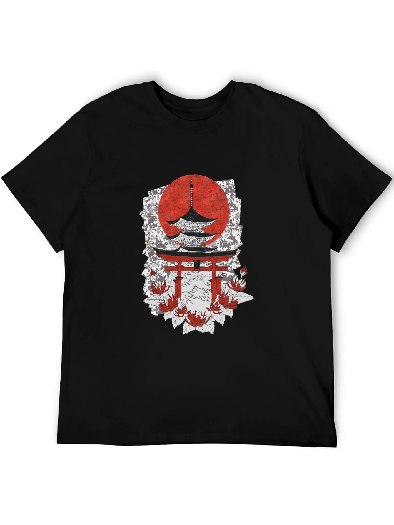 Japanese Temple T-Shirt - Unique Graphic Tee