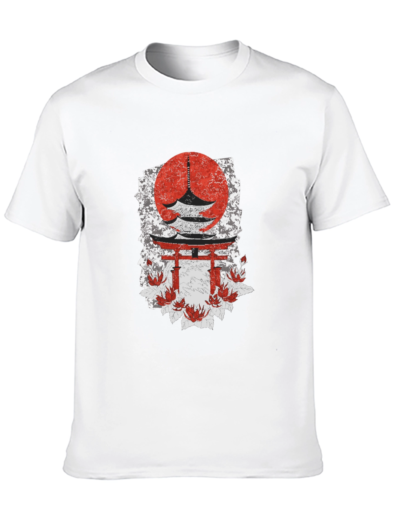 Japanese Temple T-Shirt - Unique Graphic Tee