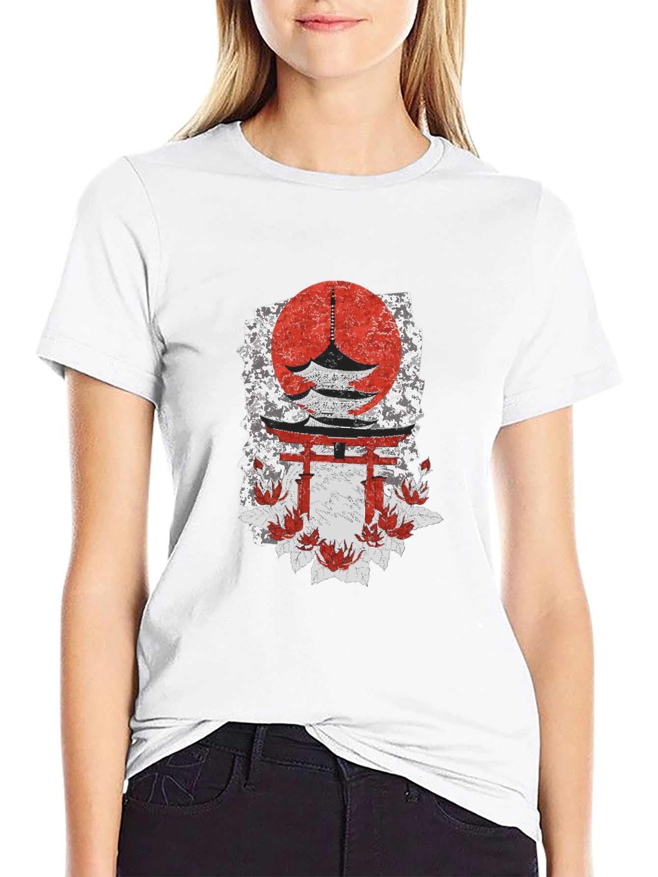 Japanese Temple T-Shirt - Unique Graphic Tee