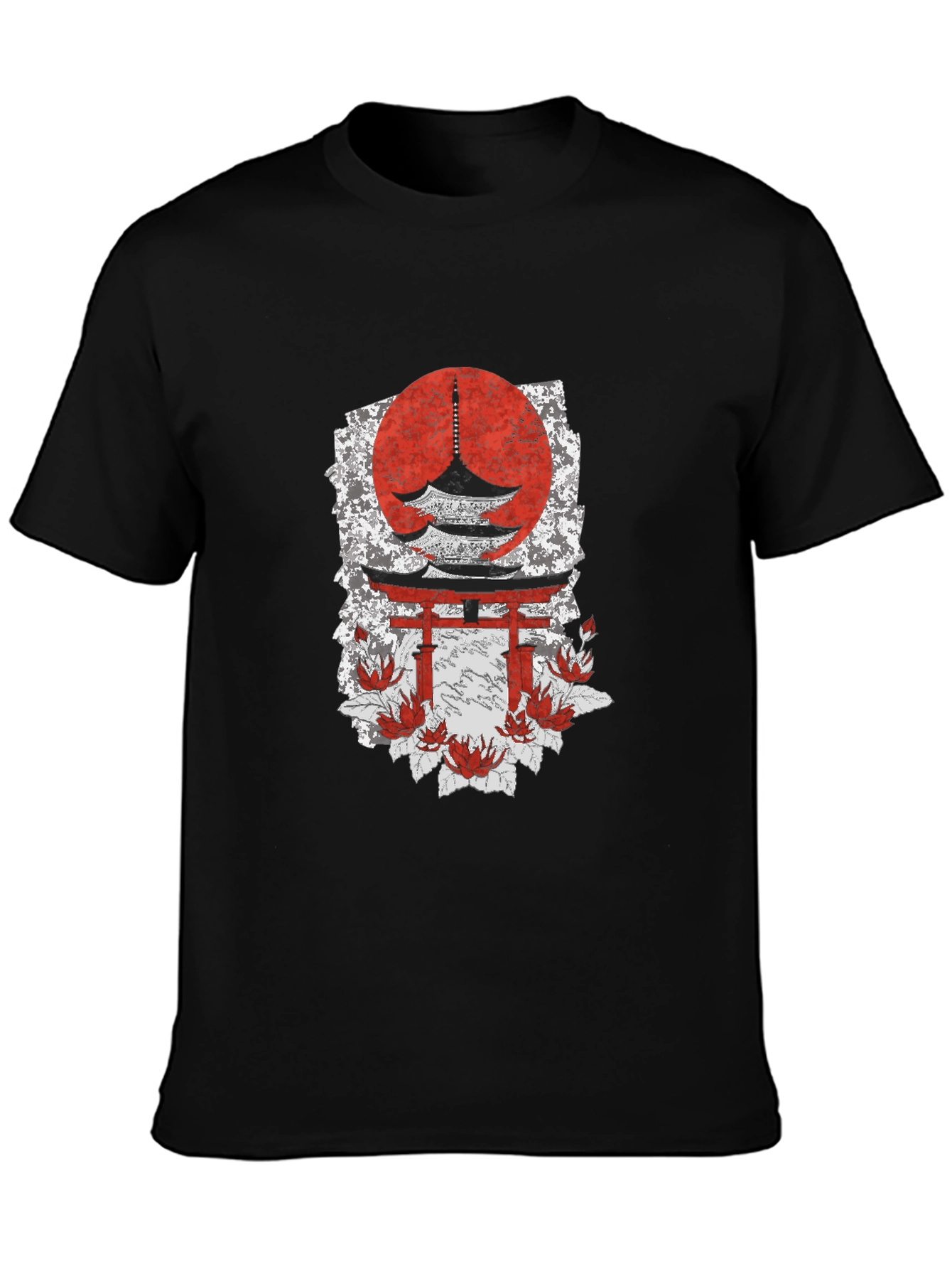 Japanese Temple T-Shirt - Unique Graphic Tee