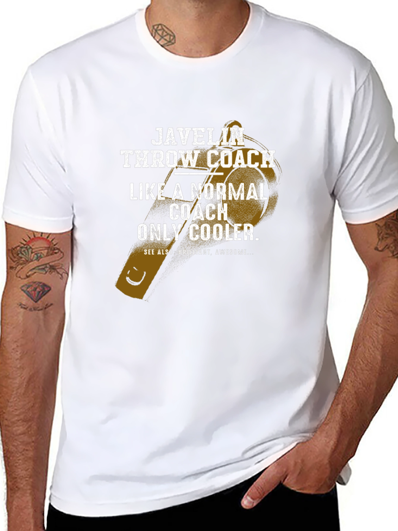 Javelin Throw Coach T-Shirt - Cool Coach Gift
